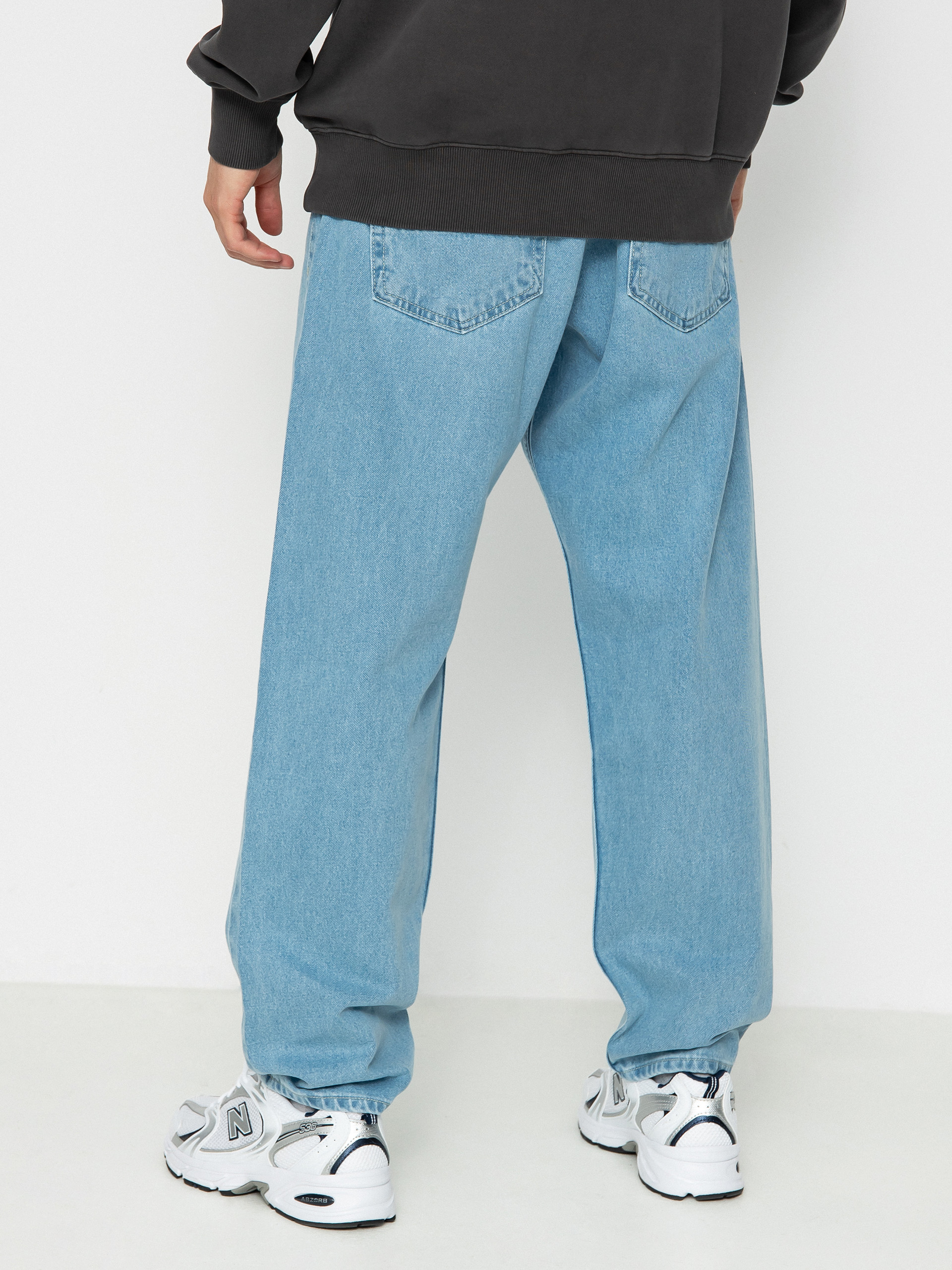 MassDnm Slang Jeans Baggi Fit Kisnadrág (Light Blue Stone Wash)
