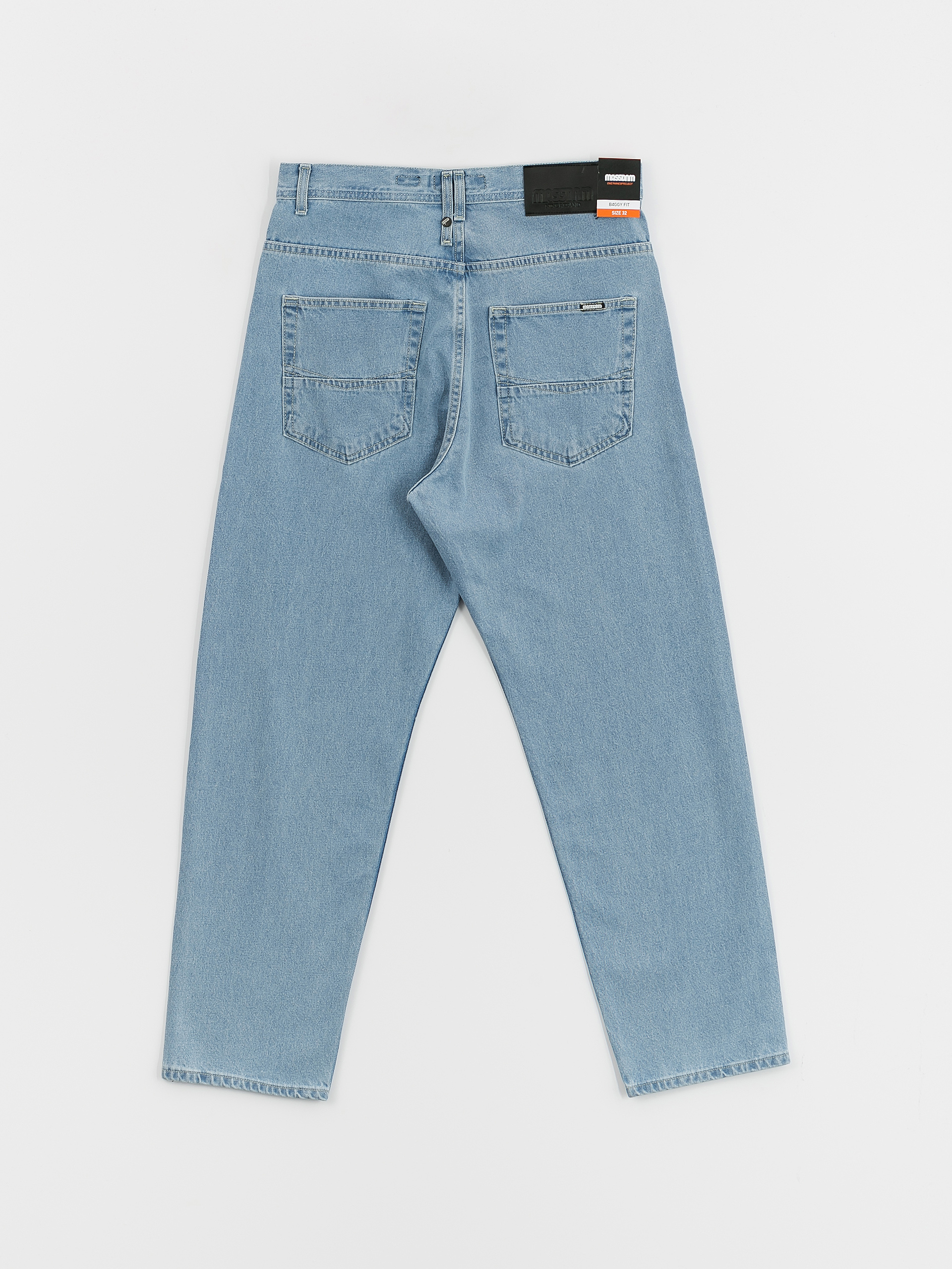 MassDnm Slang Jeans Baggi Fit Kisnadrág (Light Blue Stone Wash)