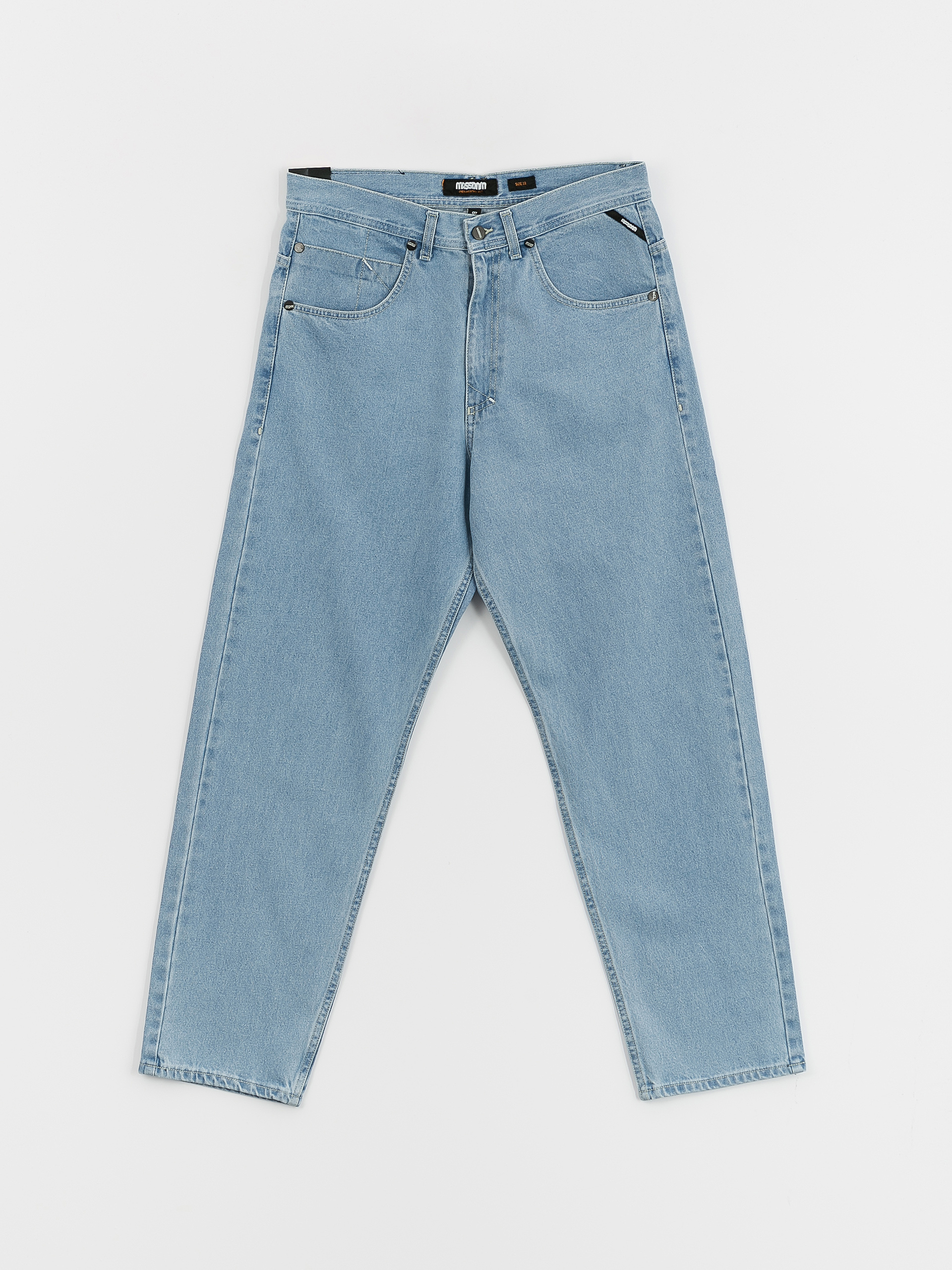 MassDnm Slang Jeans Baggi Fit Kisnadrág (Light Blue Stone Wash)