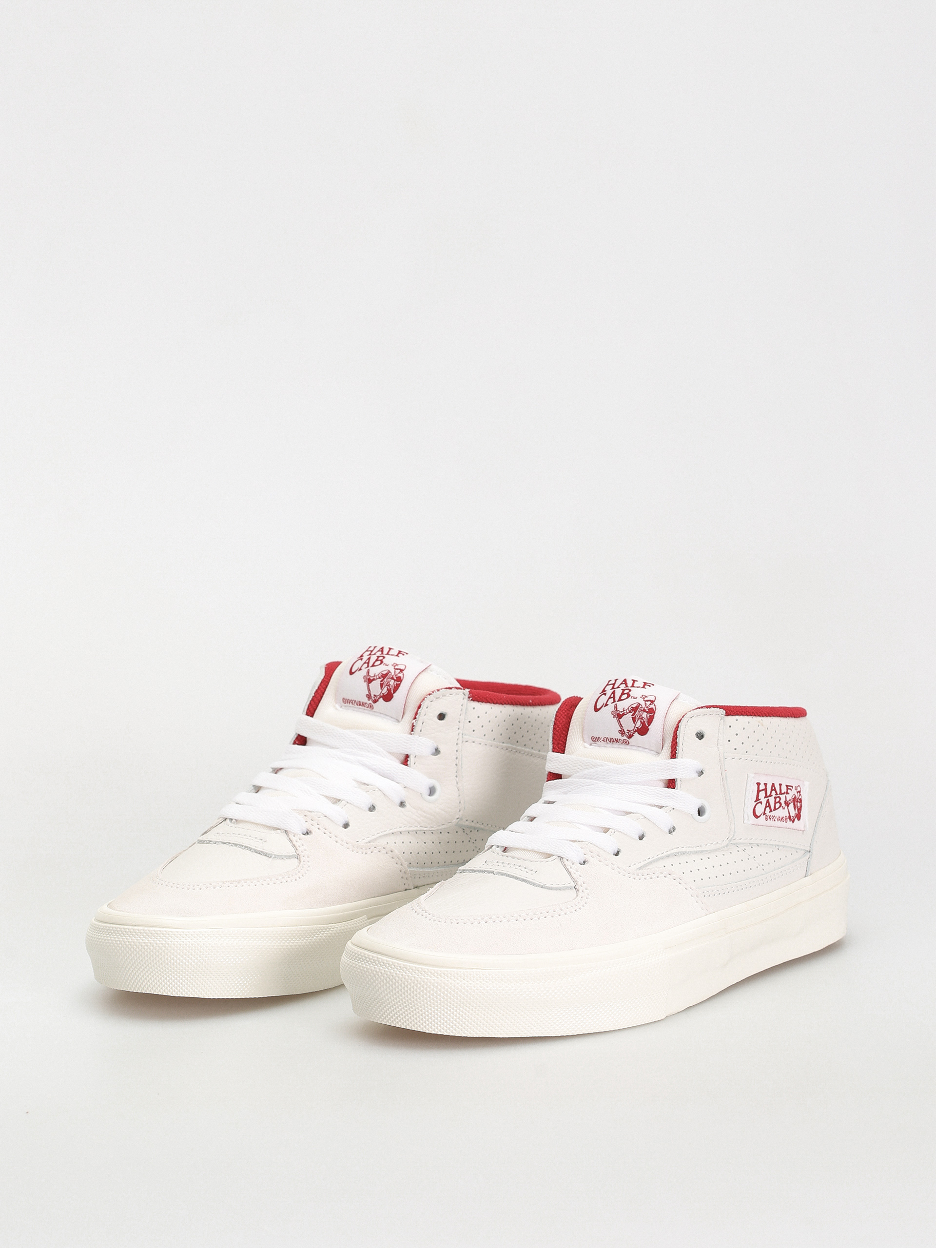 Vans Skate Half Cab Cipők (vintage sport white/red)