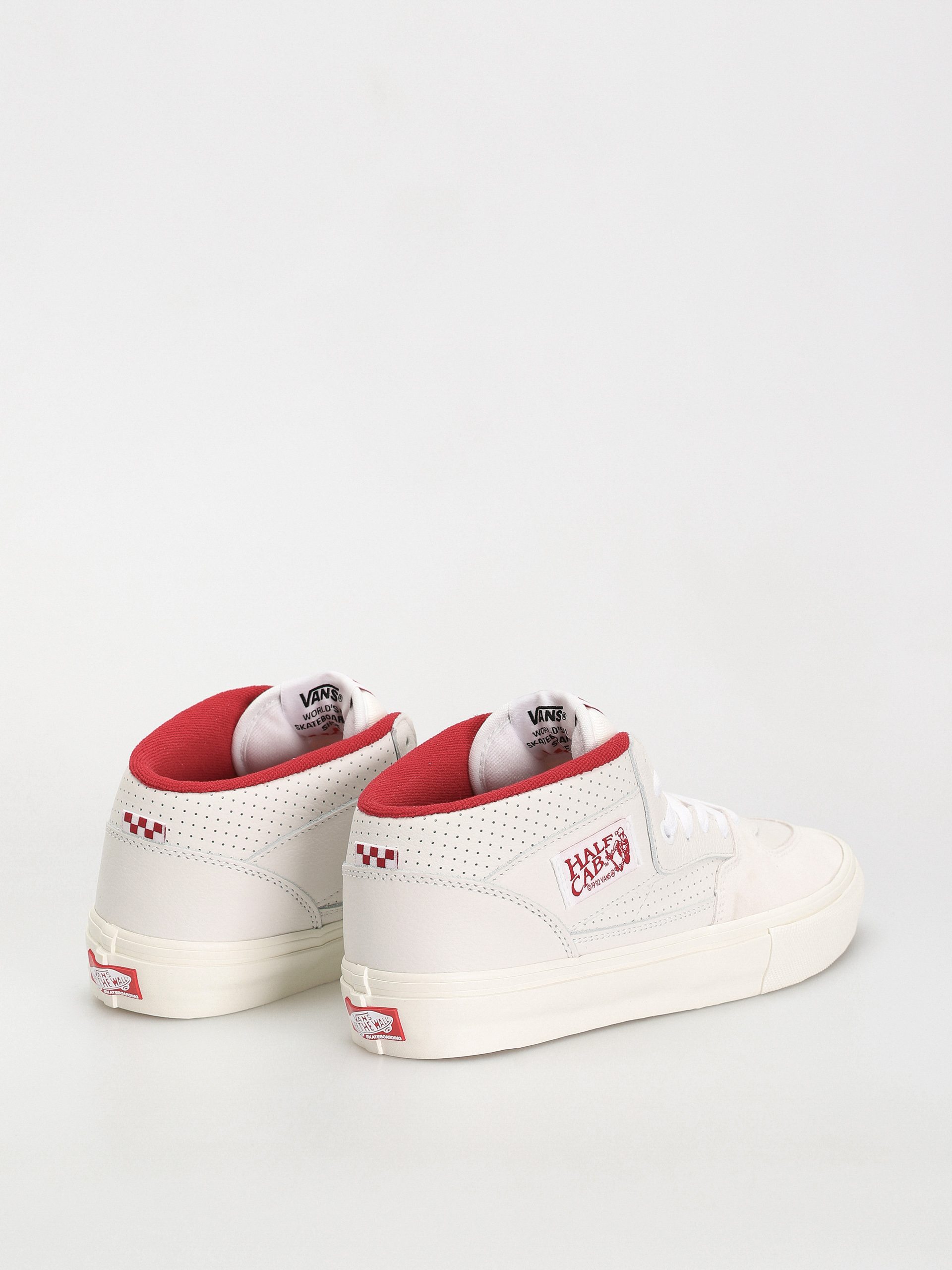 Vans Skate Half Cab Cipők (vintage sport white/red)