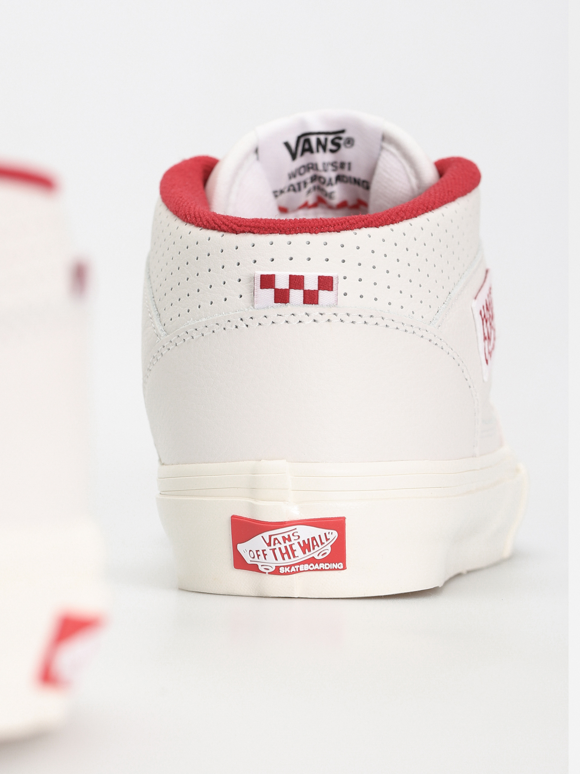 Vans Skate Half Cab Cipők (vintage sport white/red)