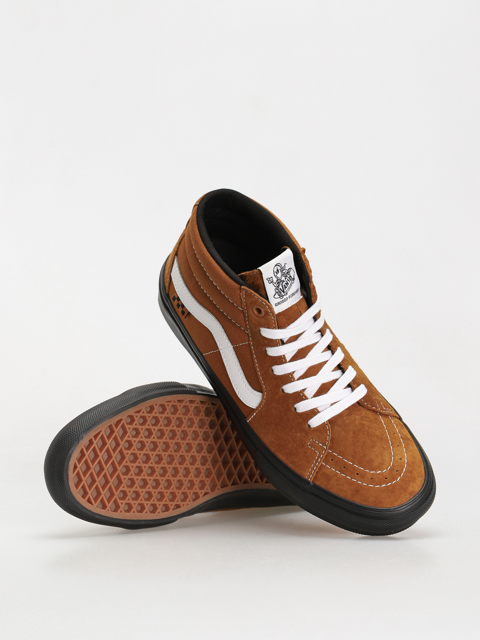 Vans Skate Grosso Mid Cipők (pig suede brown/black)