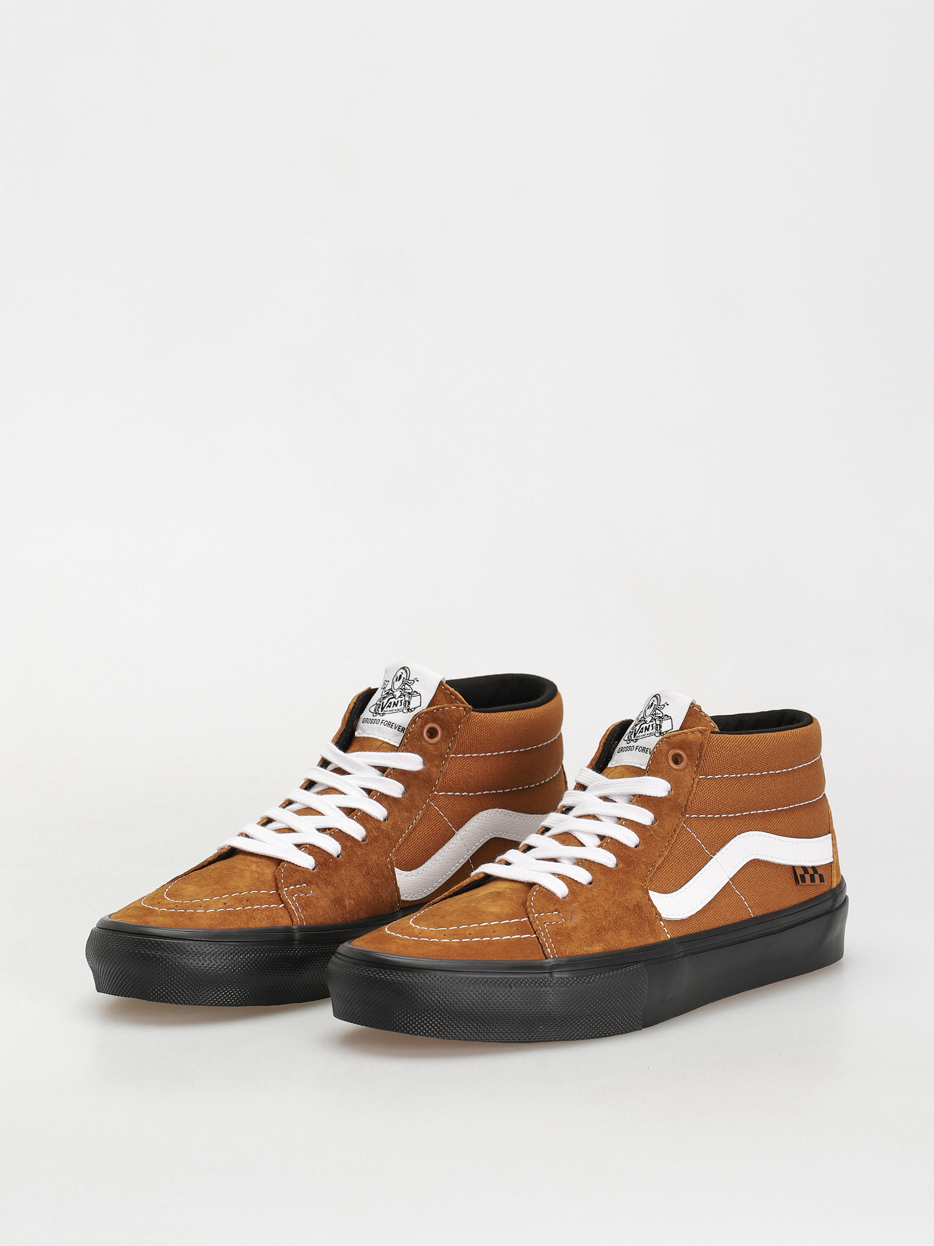 Vans Skate Grosso Mid Cipők (pig suede brown/black)