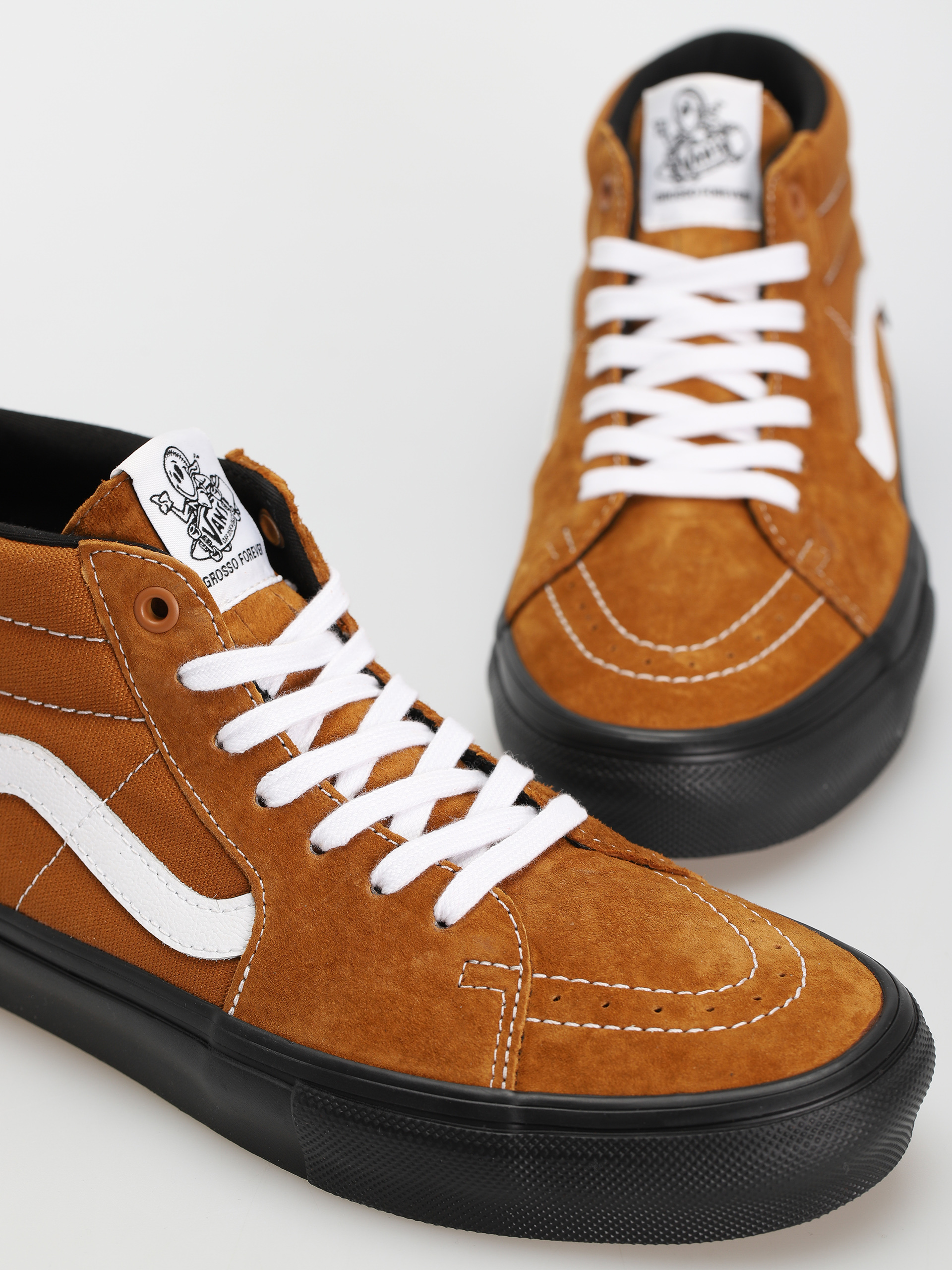 Vans Skate Grosso Mid Cipők (pig suede brown/black)