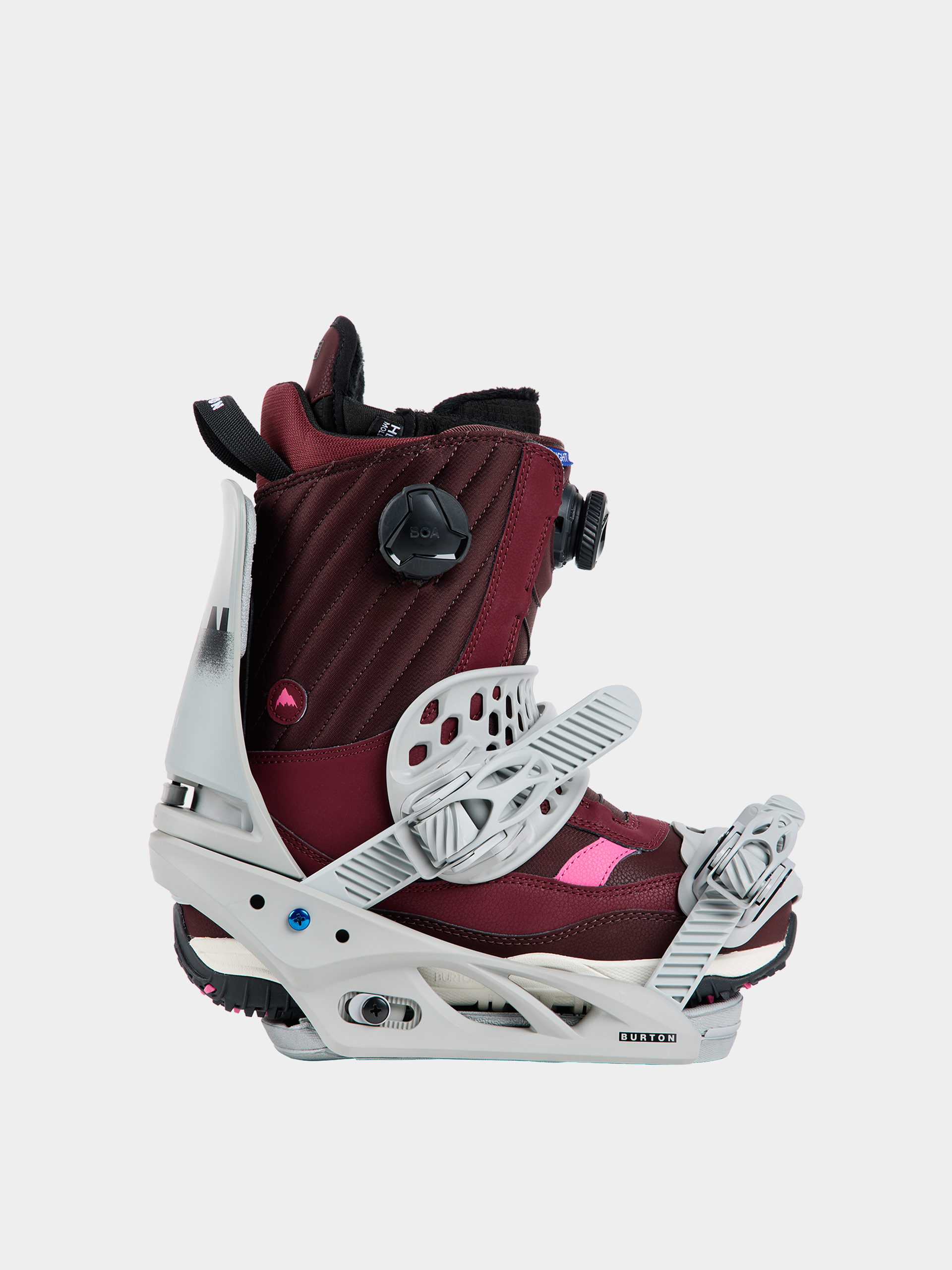 Női Burton Lexa X Reflex Snowboard kötés (gray/logo)