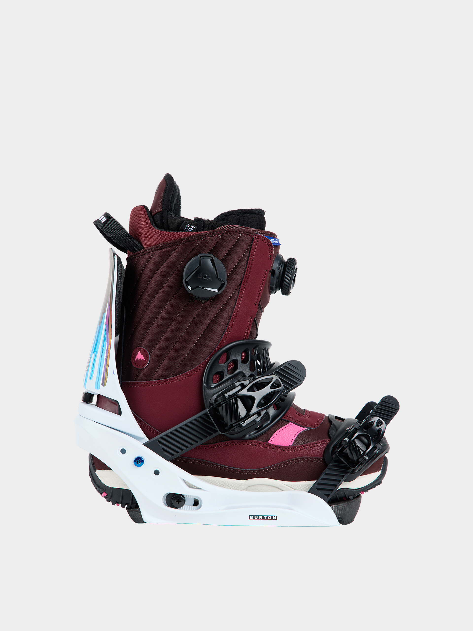 Női Burton Lexa X EST Snowboard kötés (white/graphic)