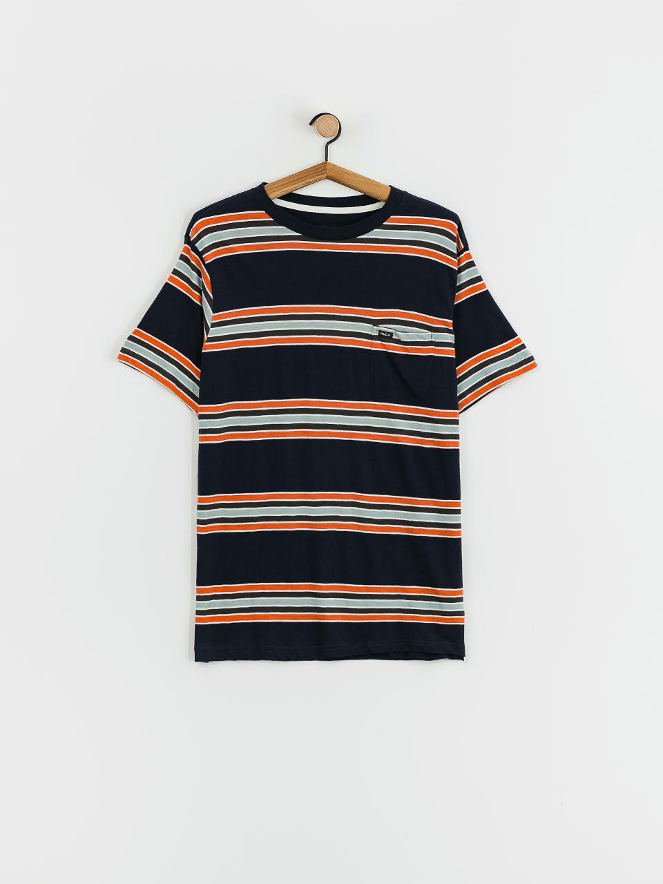 RVCA Somedays Stripe Póló (navy marine)