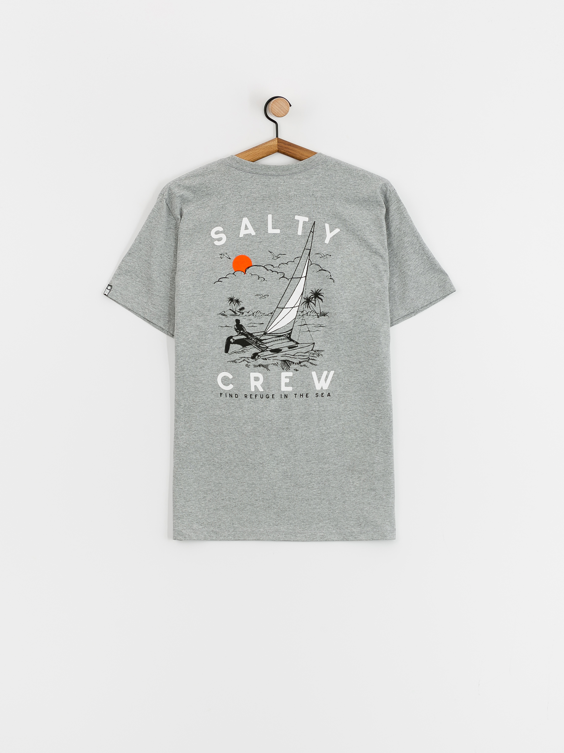 Salty Crew Set Sail Póló (athletic heather)