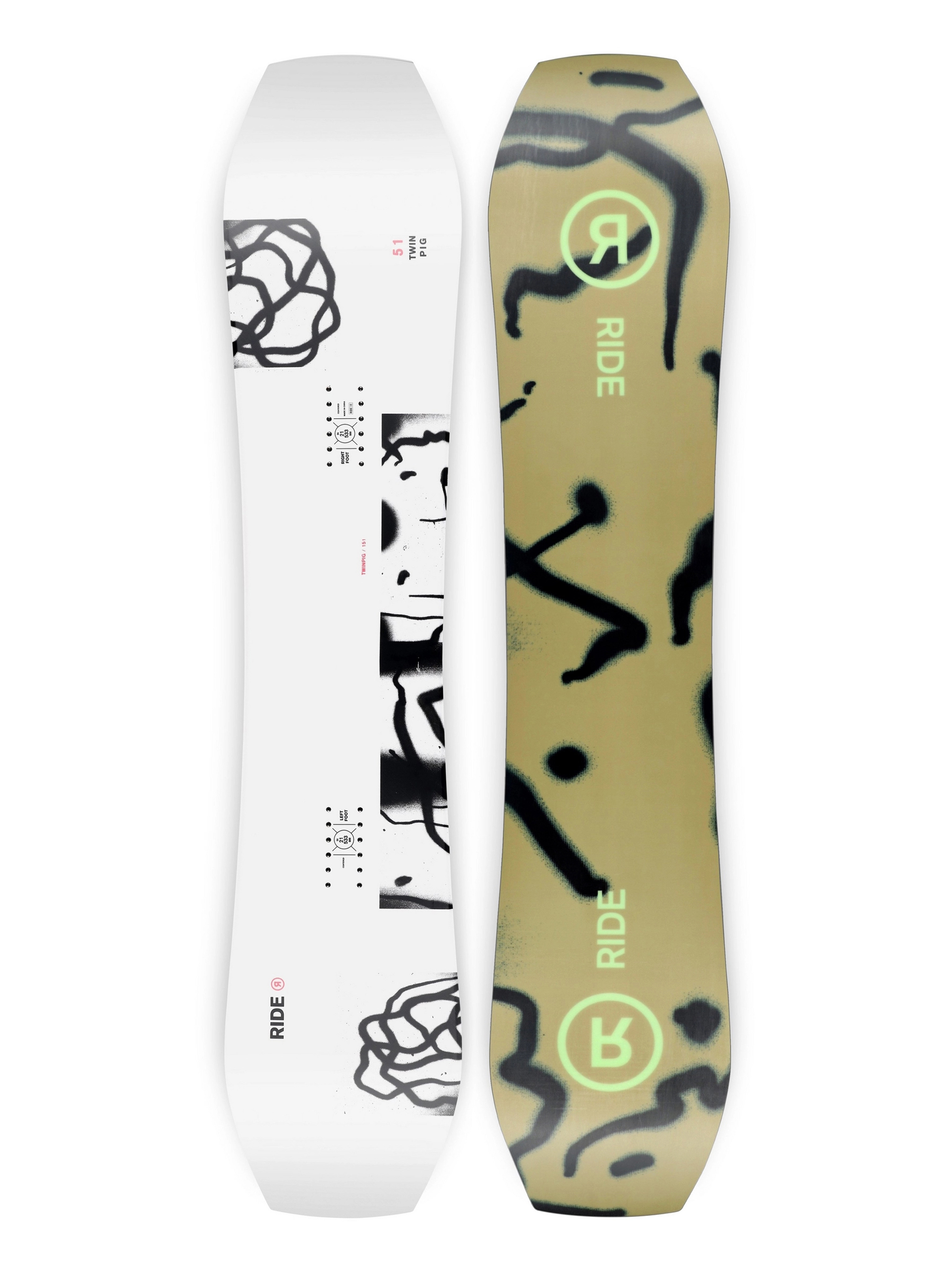 Férfi Ride Twinpig Snowboard 