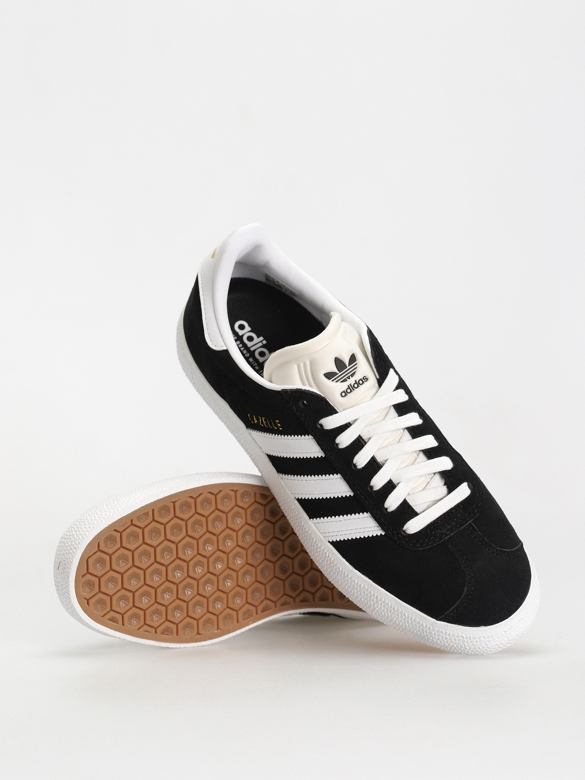 adidas Gazelle ADV Cipők (core black/cloud white/gold metallic)