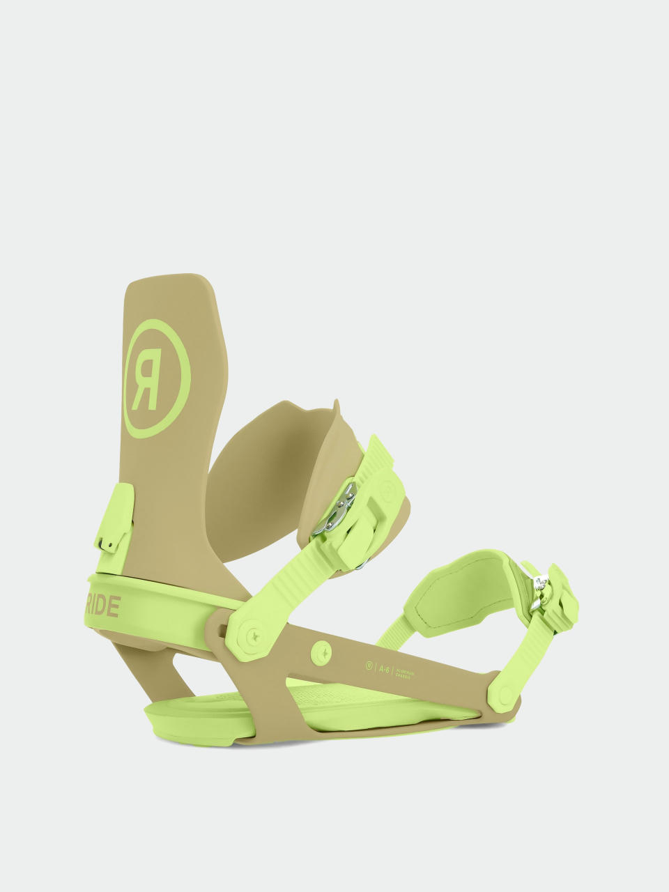 Ride A-6 Snowboard kötés (olive/lime)