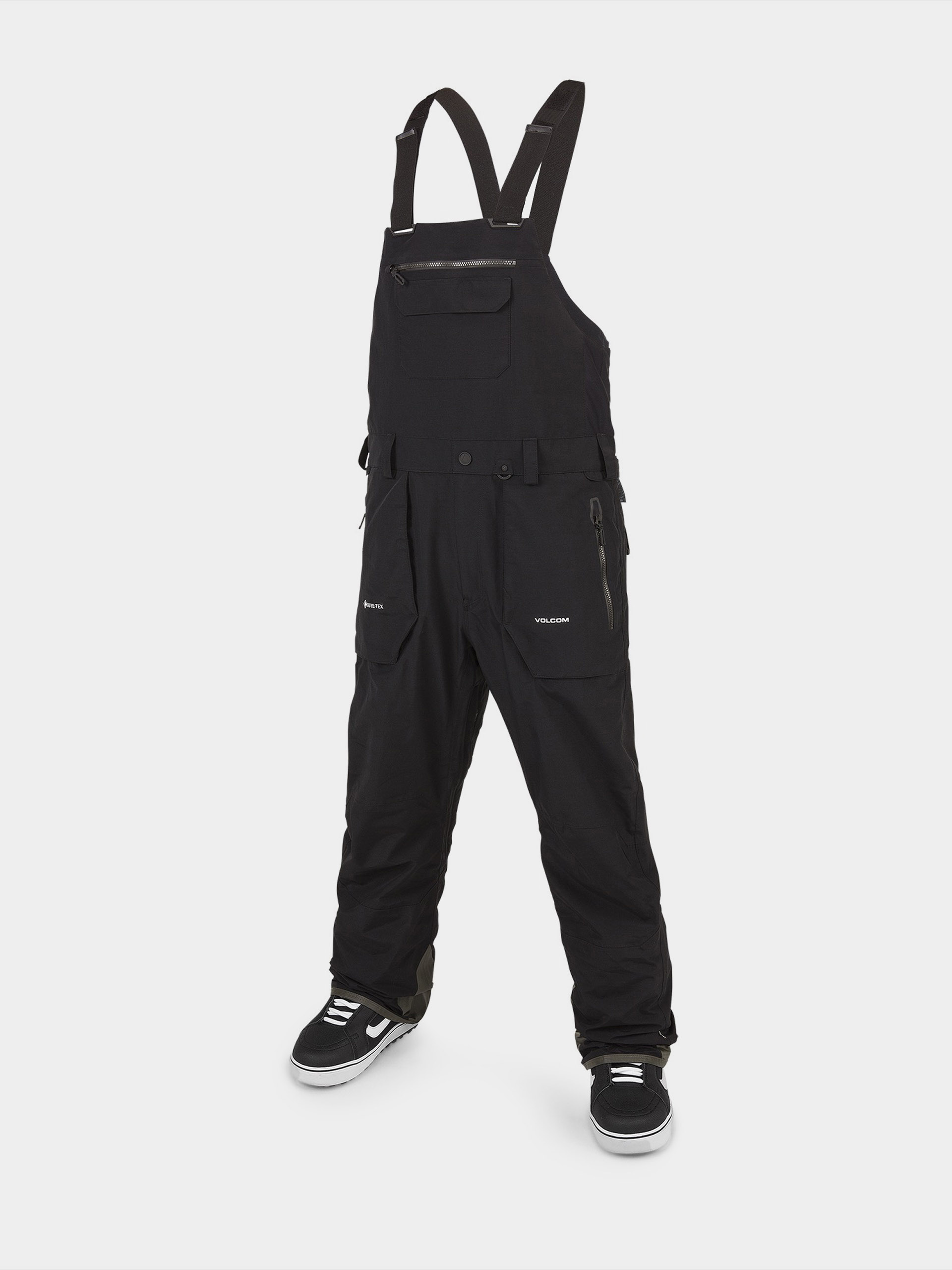 Férfi Volcom Rain Gore Tex Bib Overall Snowboard nadrág (black)