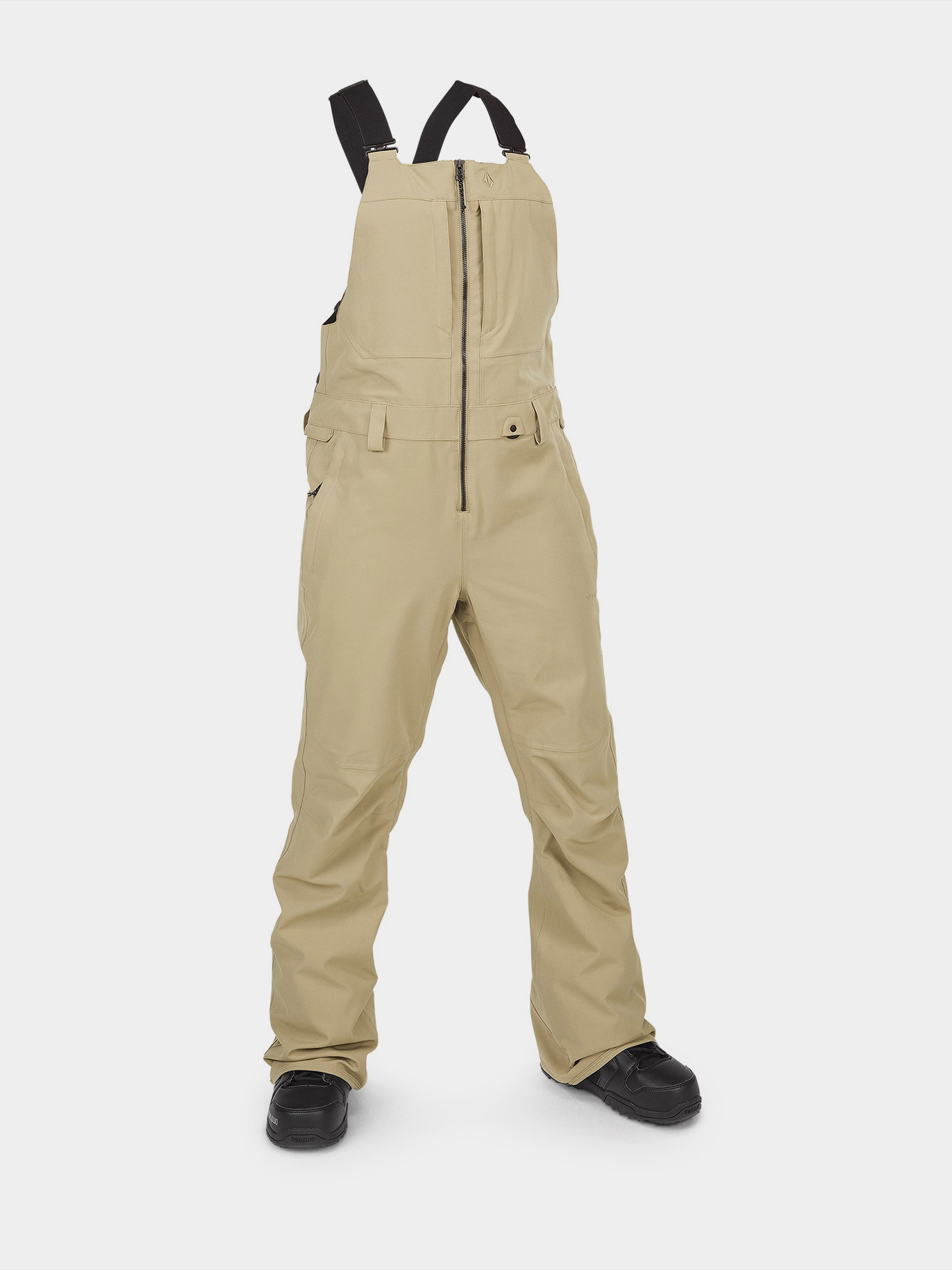Női Volcom Swift Bib Overall Snowboard nadrág (dark khaki)