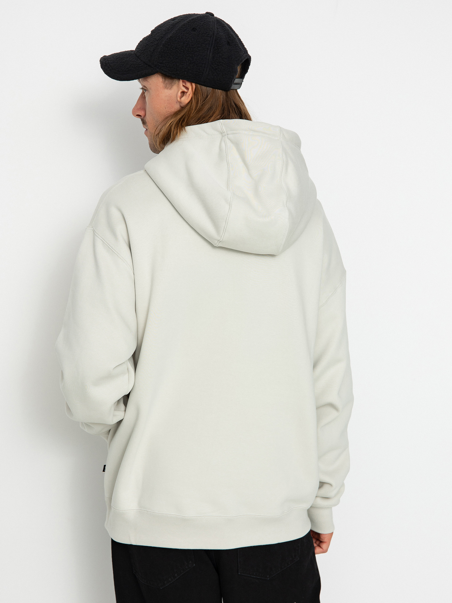 Nike SB FLC HBR HD Kapucnis pulóver (light bone/deep jungle)