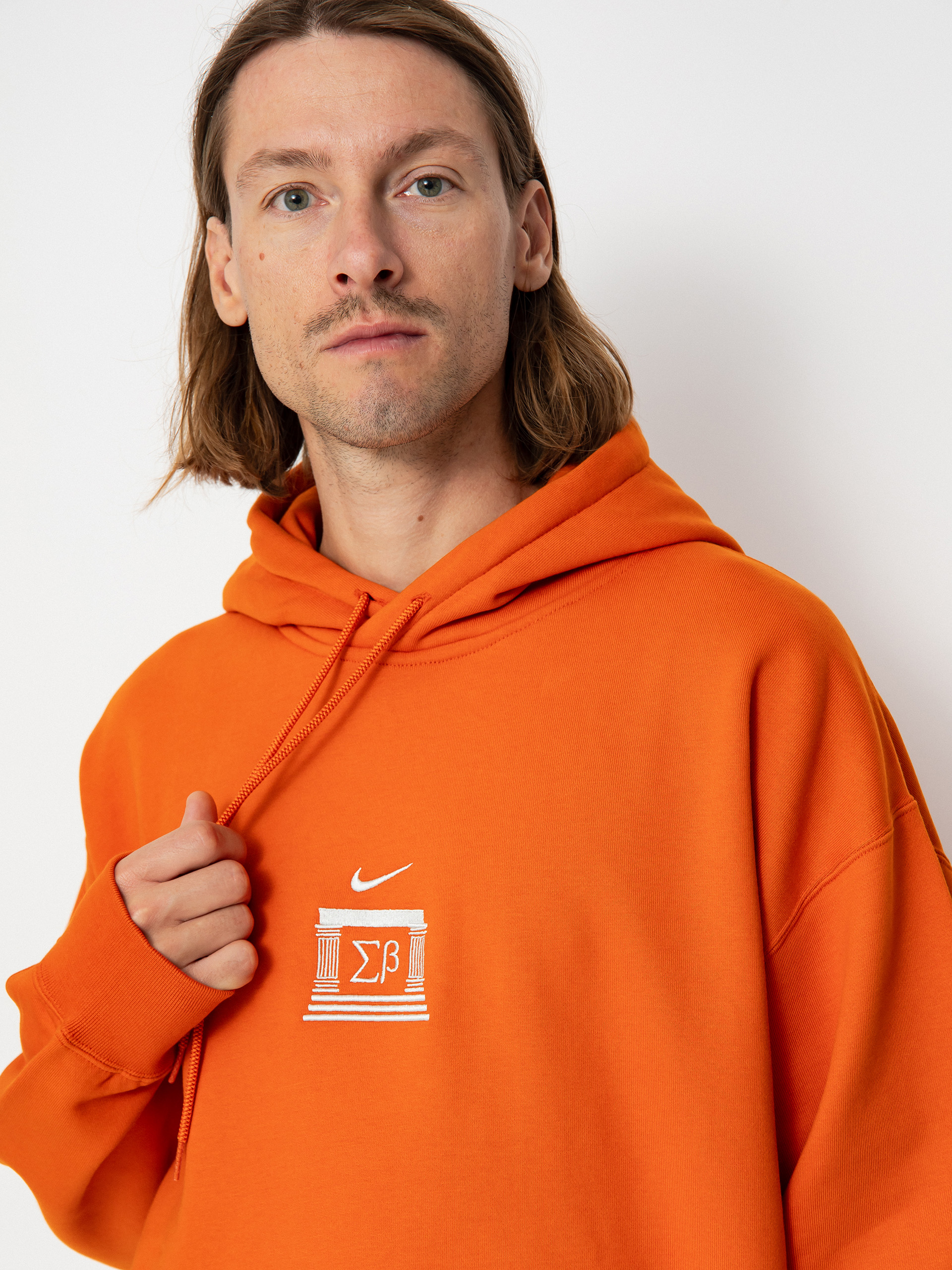 Nike SB Veikos GFX HD Kapucnis pulóver (campfire orange/light bone)