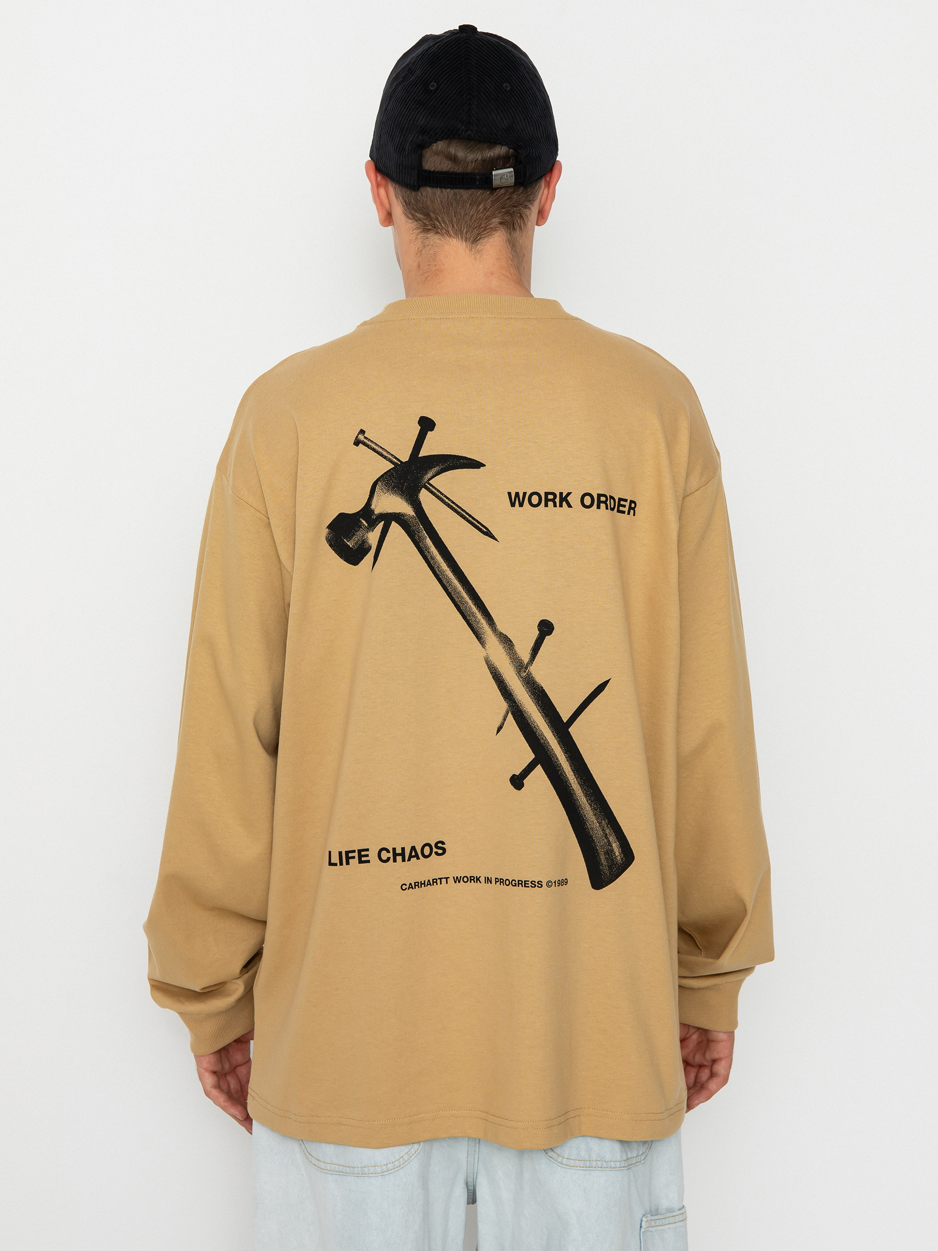 Carhartt WIP Reverse Hammer Hosszú ujjú felső (dusty h brown)