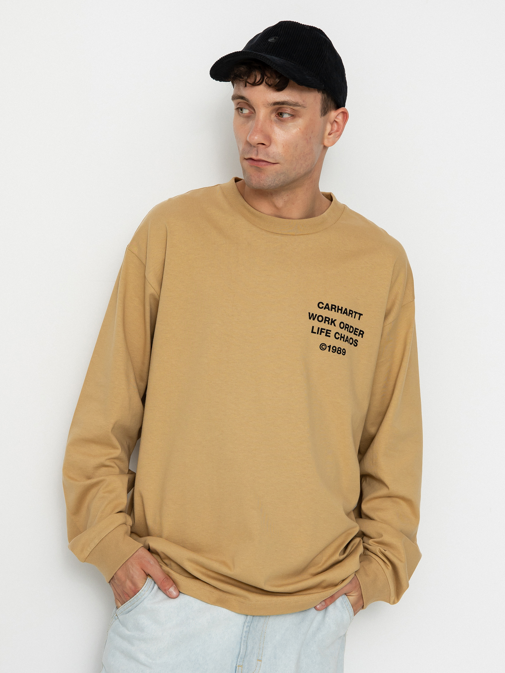 Carhartt WIP Reverse Hammer Hosszú ujjú felső (dusty h brown)