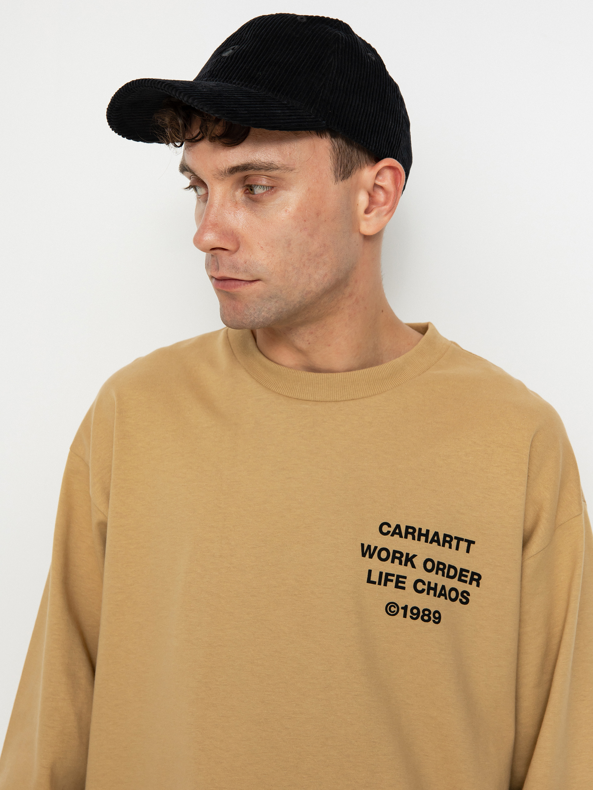 Carhartt WIP Reverse Hammer Hosszú ujjú felső (dusty h brown)