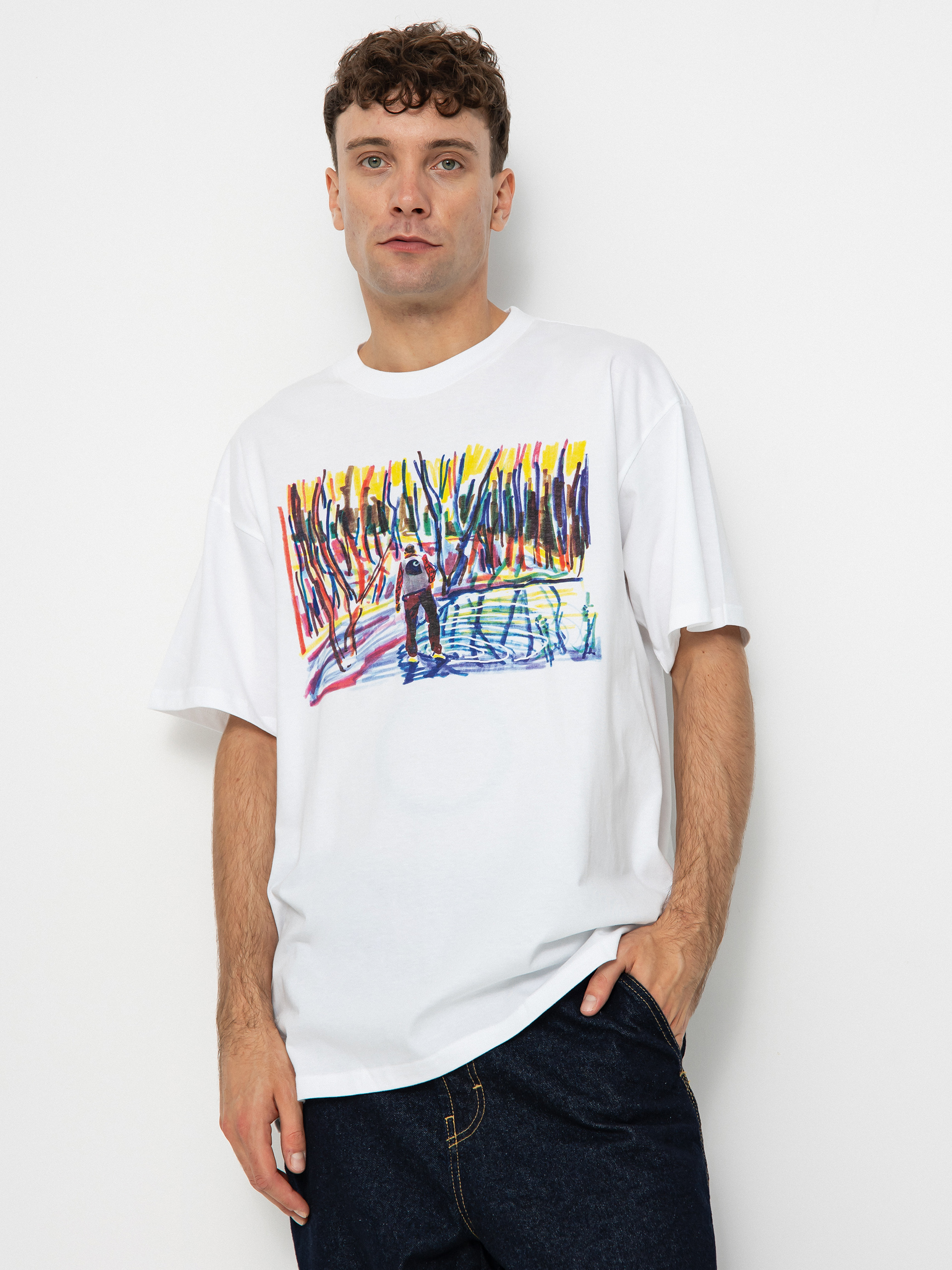 Carhartt WIP Ollie Mac Icy Lake Póló (white)