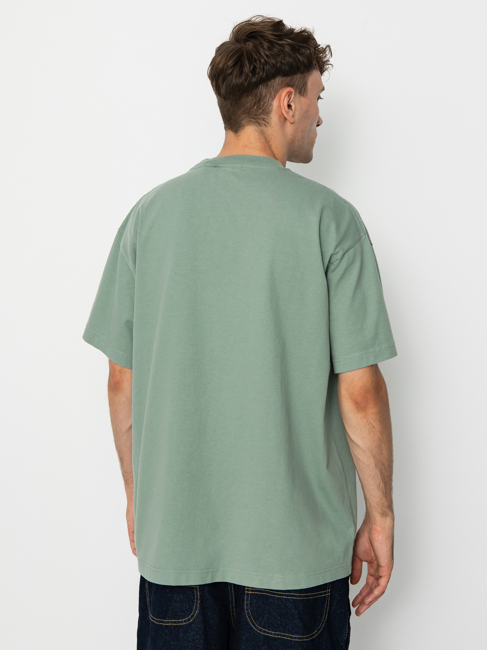 Carhartt WIP Arrow Script Póló (glassy teal)