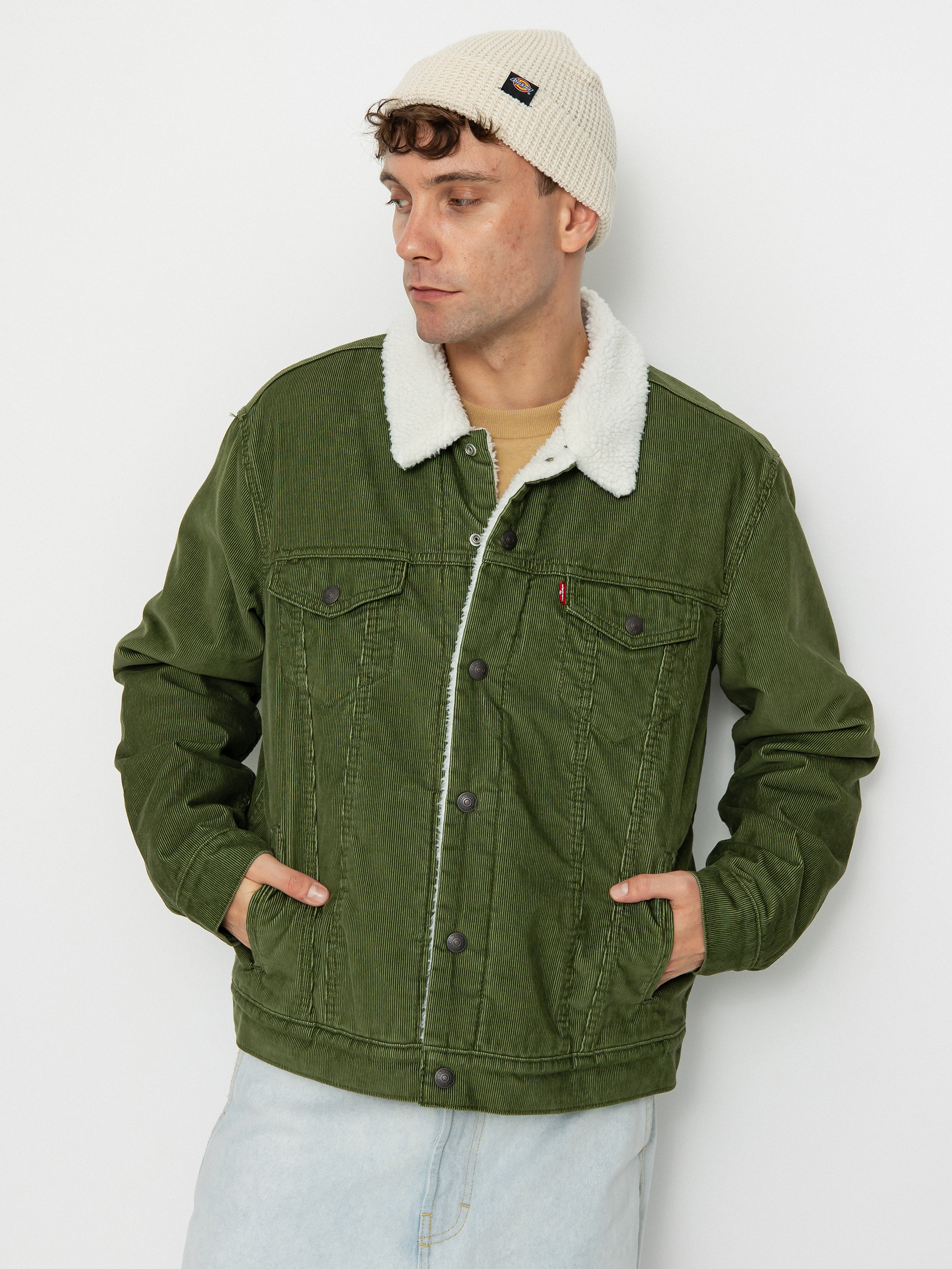 Levi's® Type 3 Sherpa Trucker Dzseki (sea moss cord)