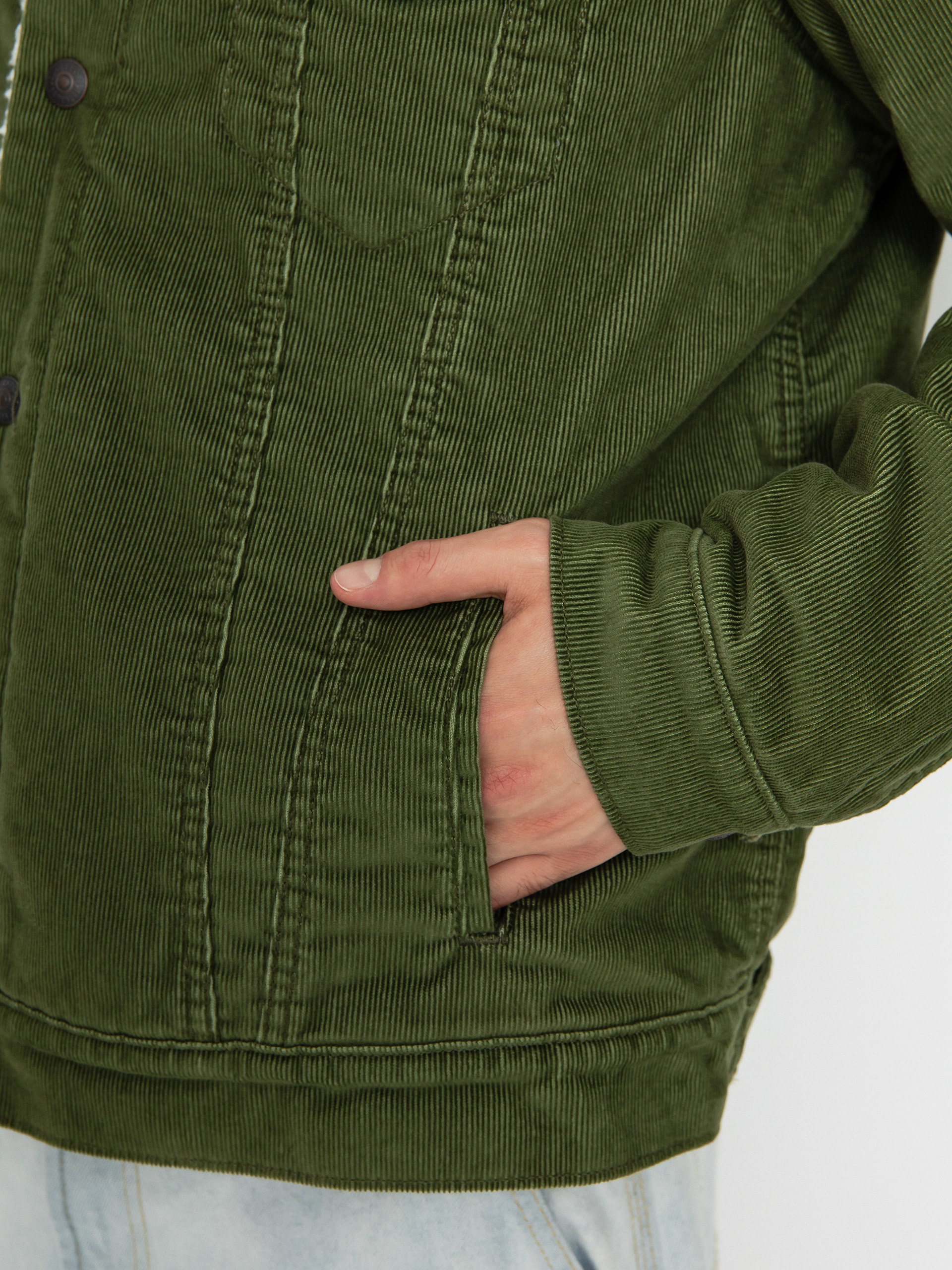 Levi's® Type 3 Sherpa Trucker Dzseki (sea moss cord)