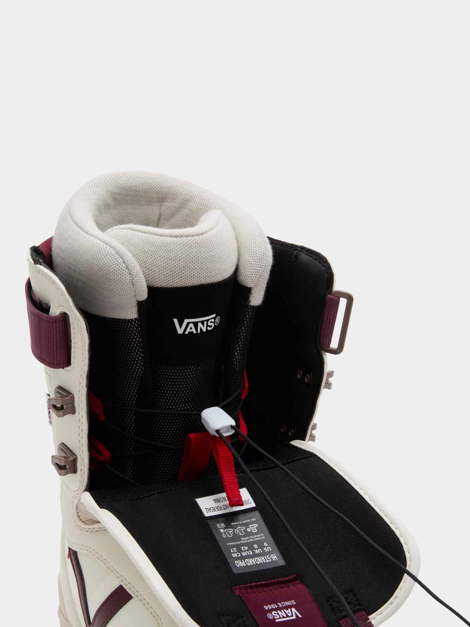 Férfi Vans Hi Standard Pro Snowboard cipők (benny urban marshmallow/burgundy)