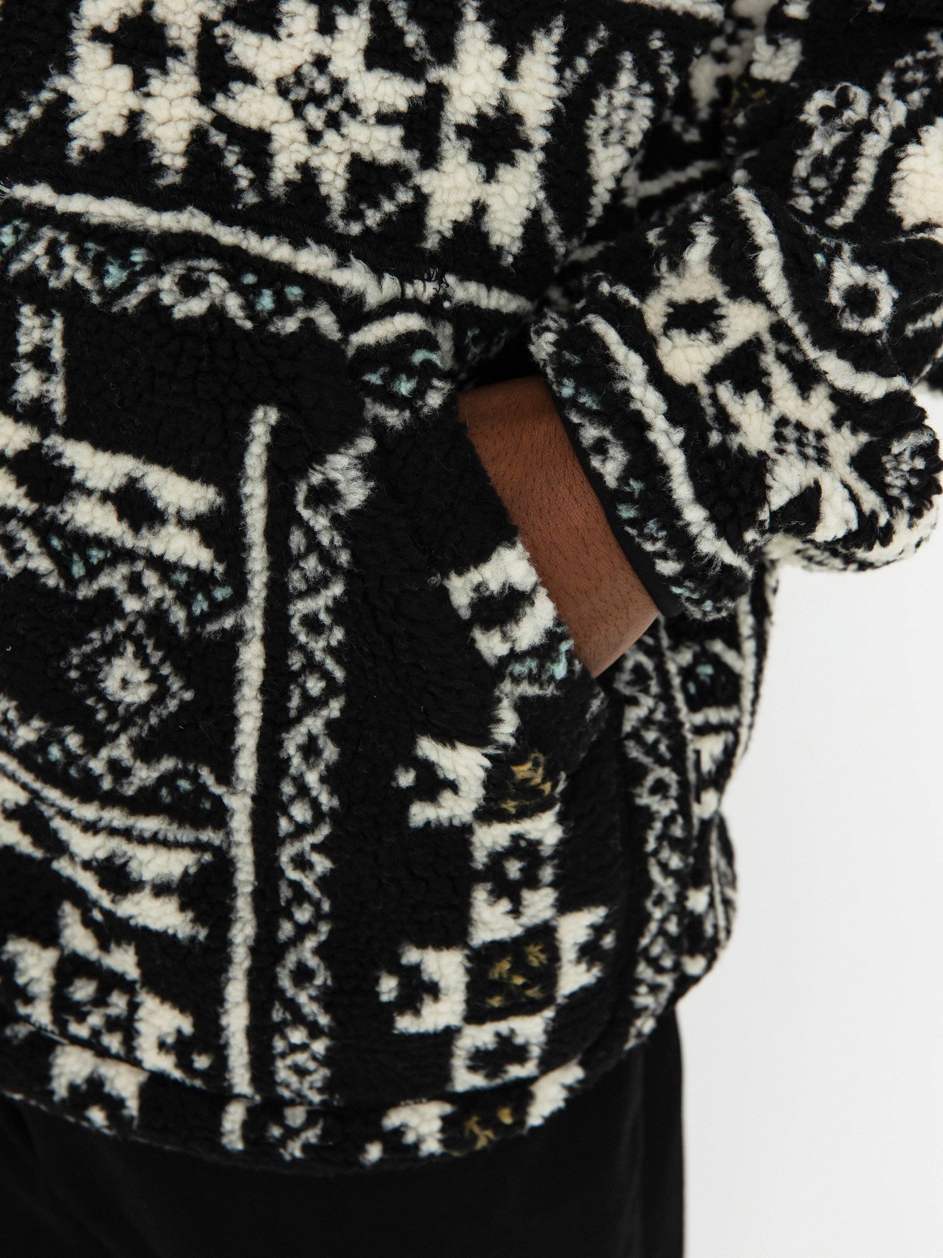 Férfi Dickies Hays Quarter Zip Polár pulóver (nordic pttrn db)