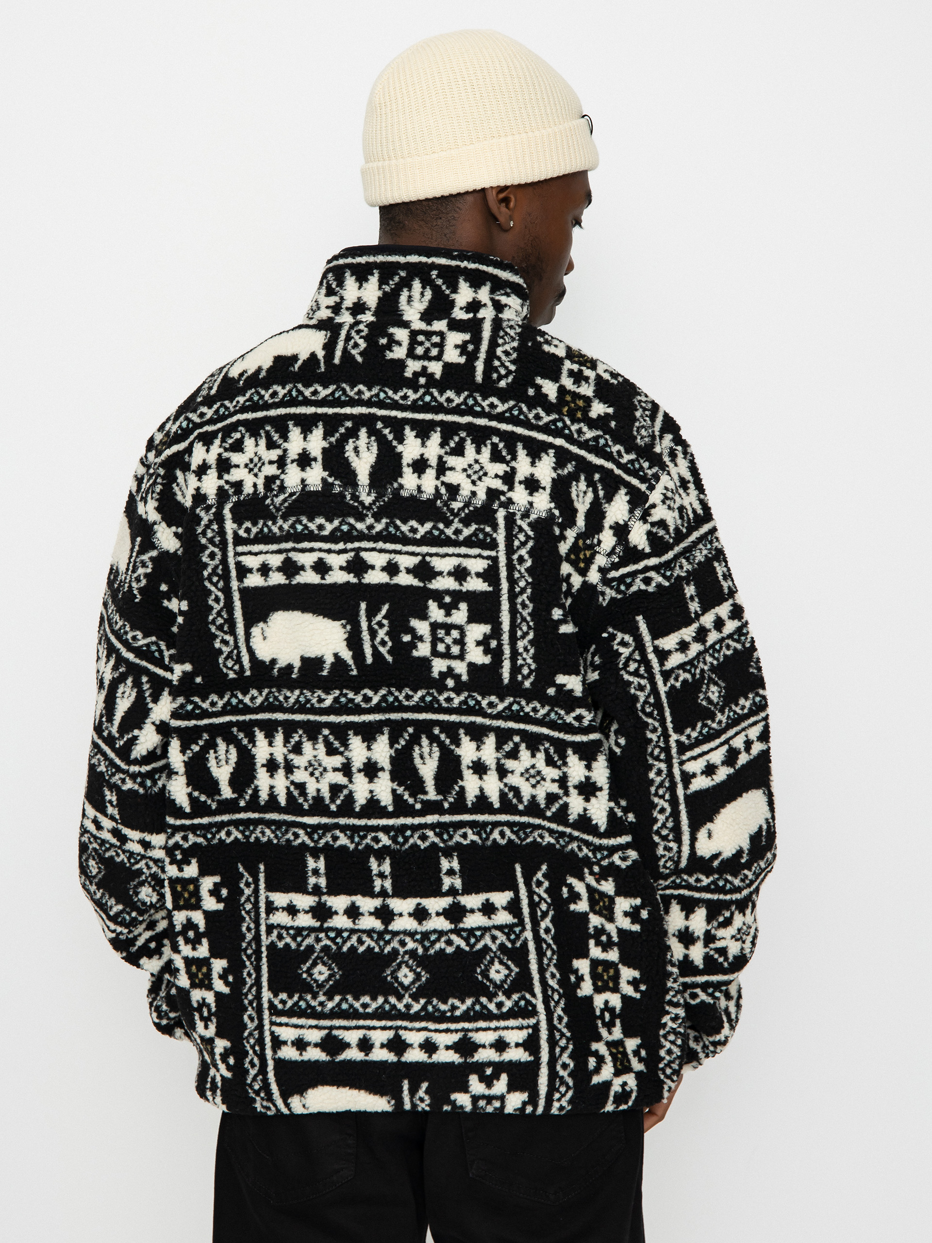 Férfi Dickies Hays Quarter Zip Polár pulóver (nordic pttrn db)