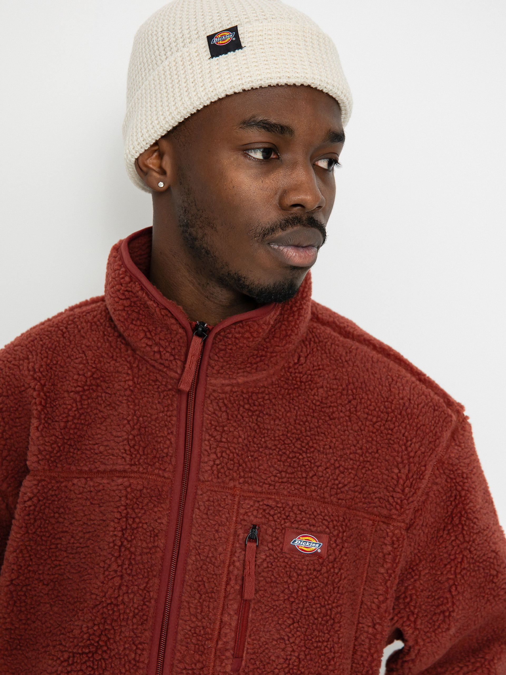 Férfi Dickies Mount Hope Polár pulóver (fired brick)