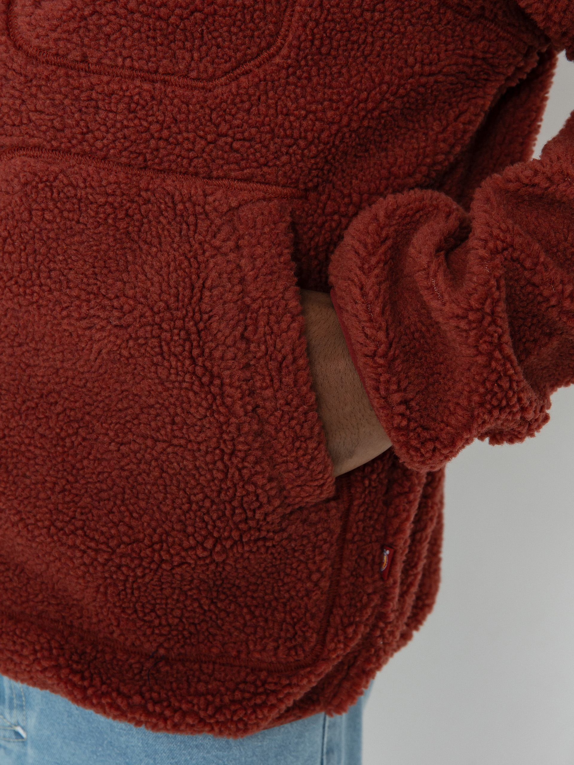 Férfi Dickies Mount Hope Polár pulóver (fired brick)