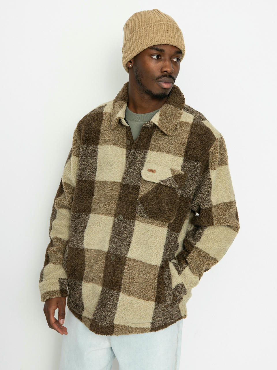 RVCA Lockheart Sherpa Dzseki (khaki)