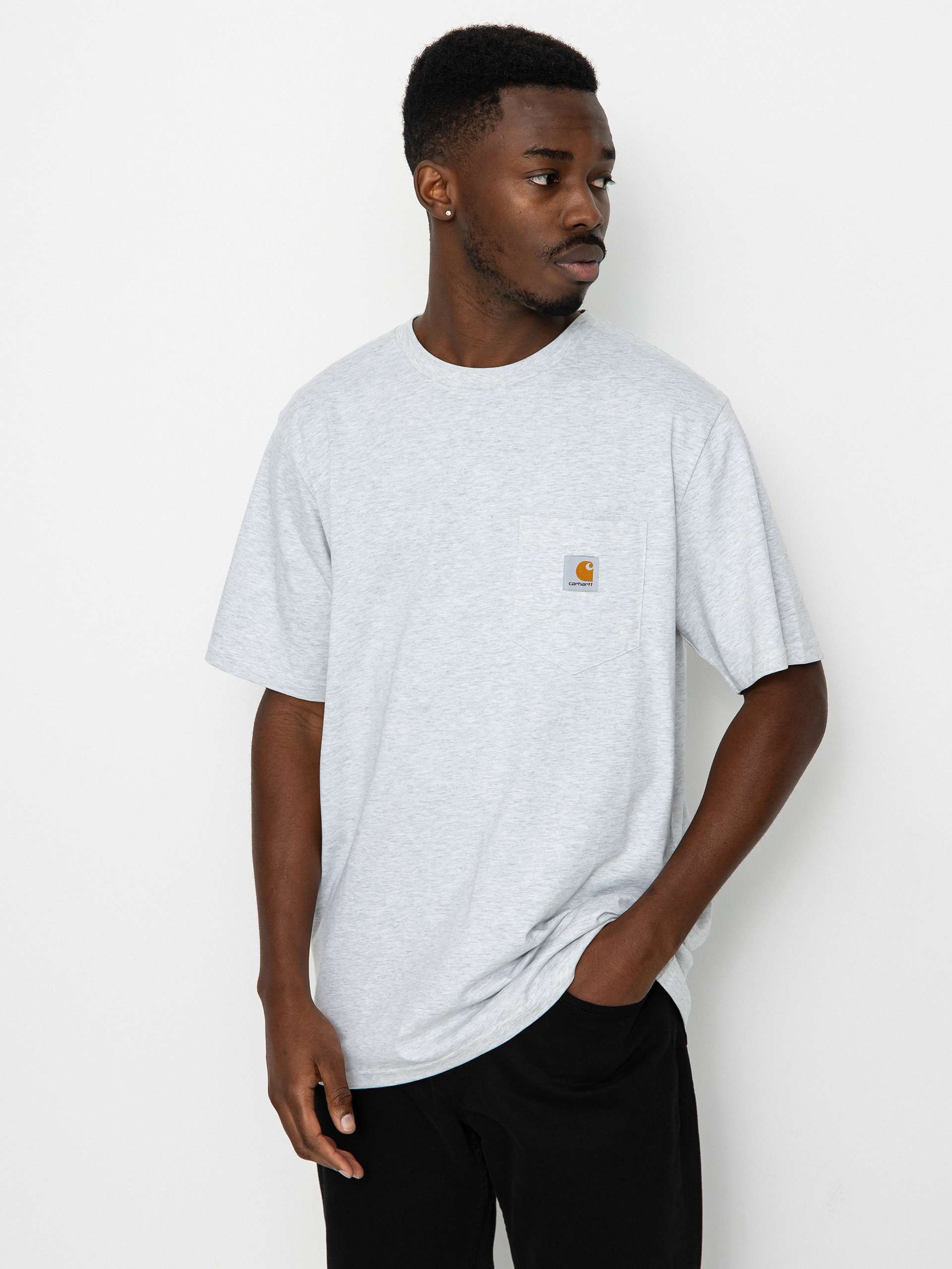 Carhartt WIP Pocket póló (ash heather)