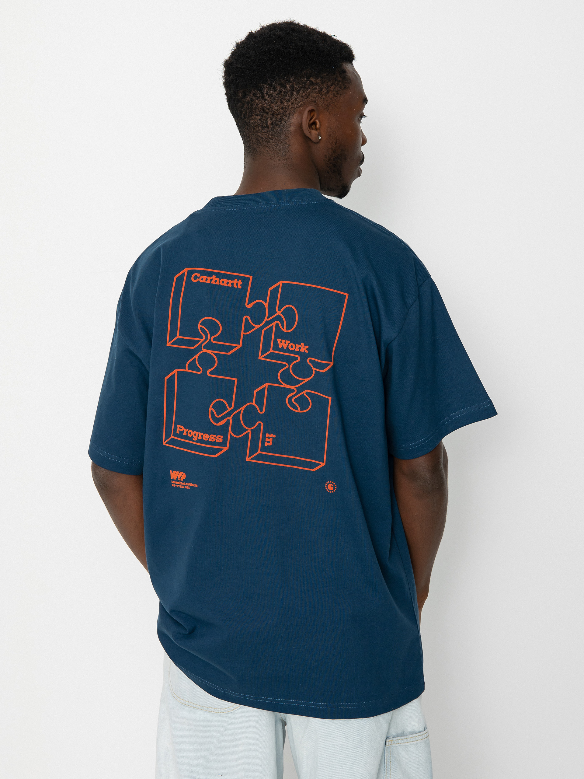 Carhartt WIP Assemble Póló (squid/brick)