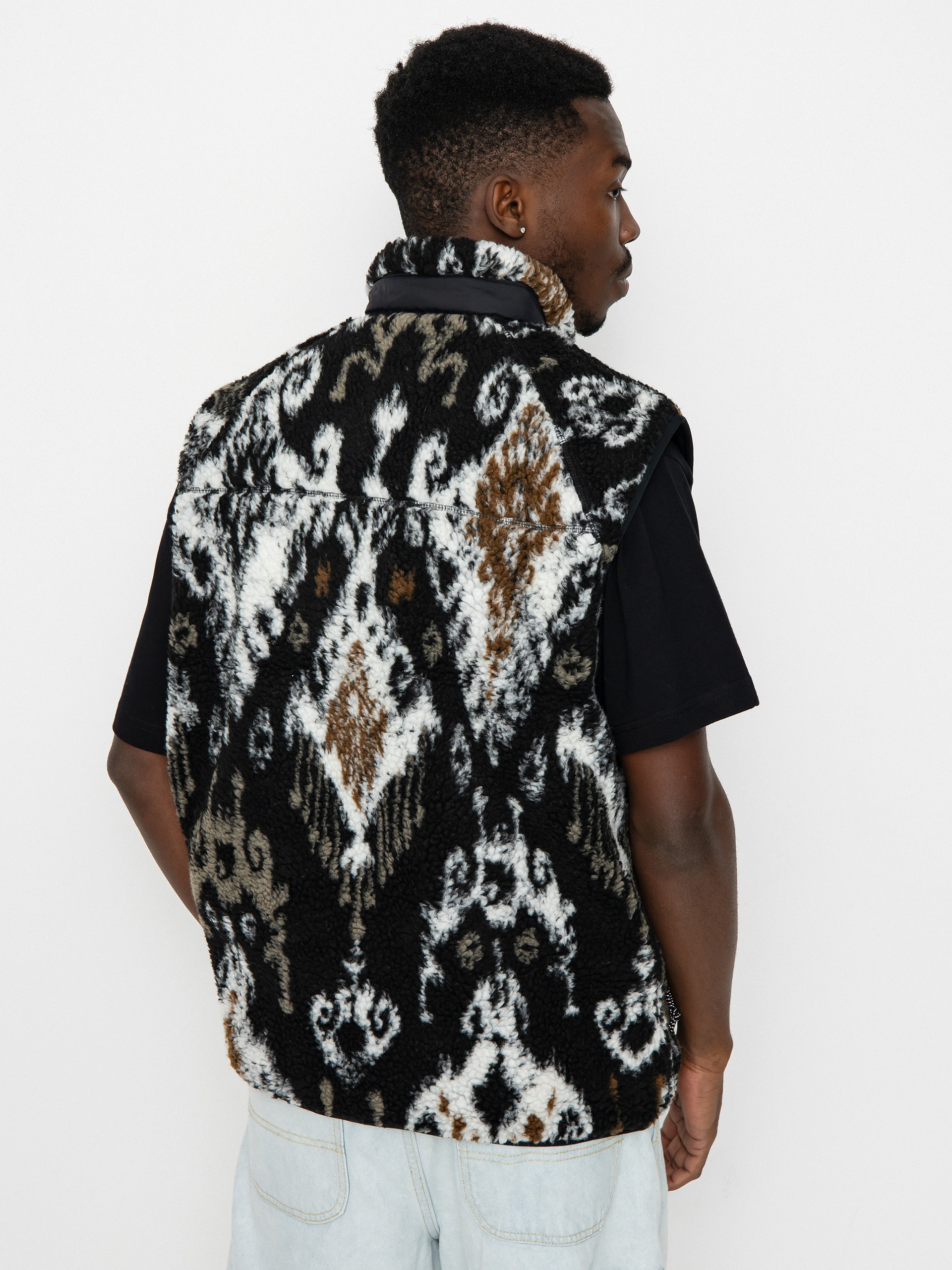 Carhartt WIP Prentis Liner Mellény (baru jacquard black/black)