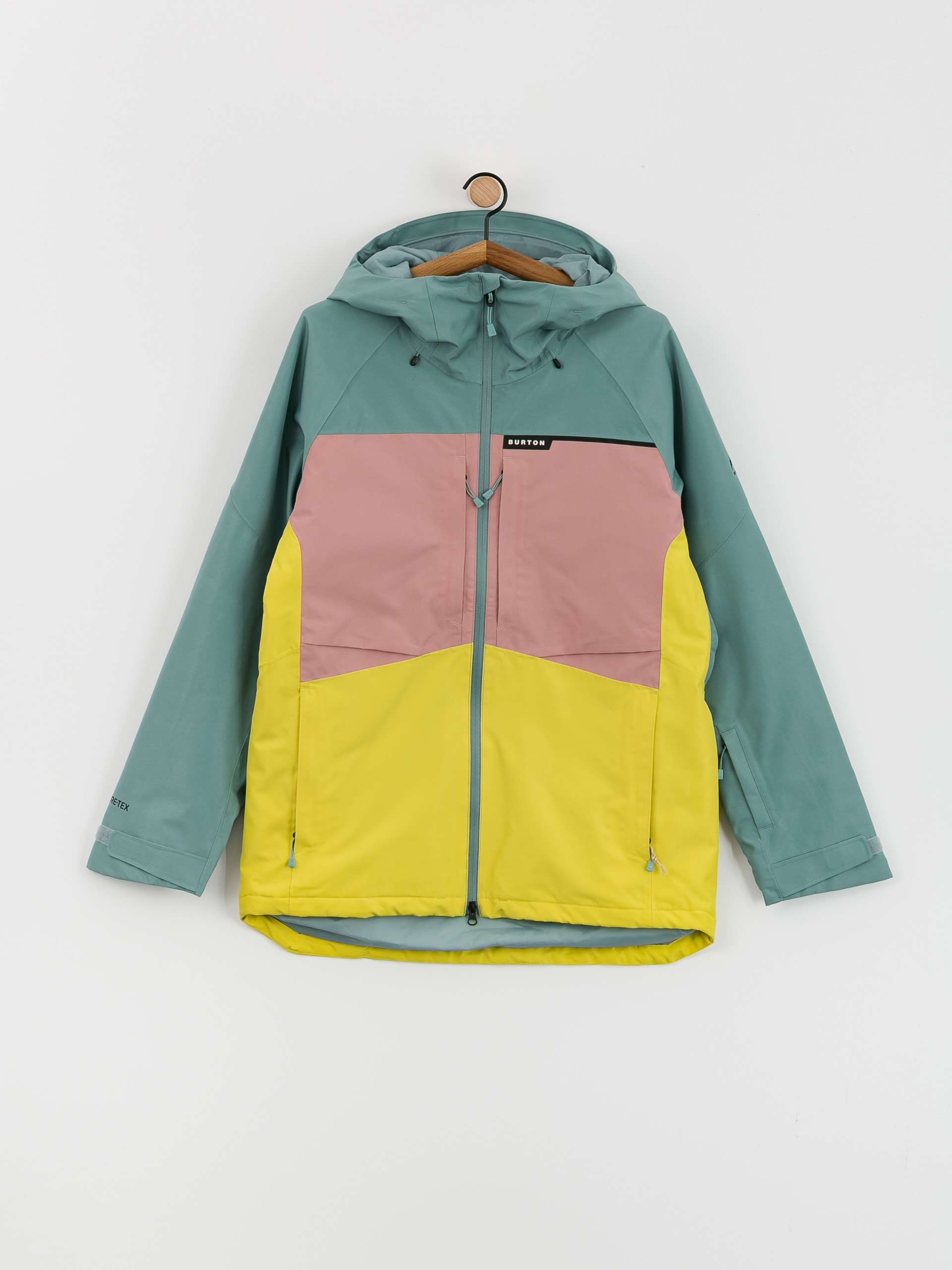 Férfi Burton Pillowline Gore‑Tex 2L Snowboard dzseki (rock lichen/powder blush/sulfur)