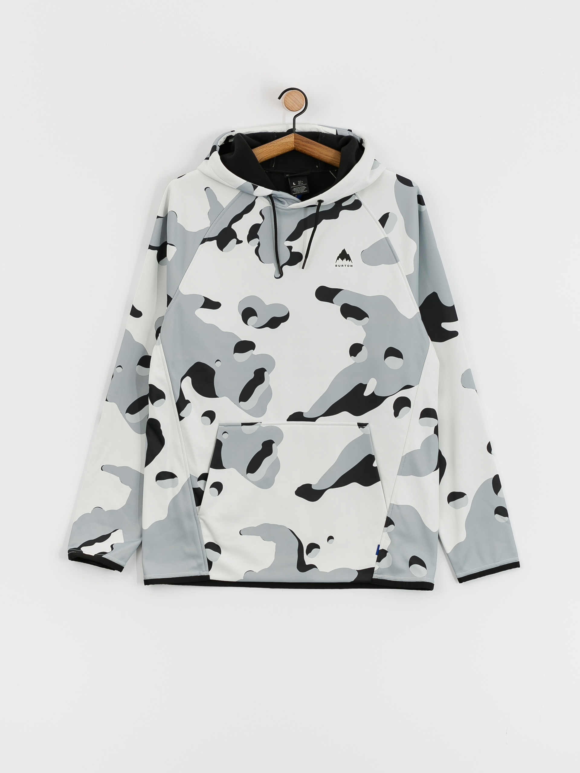Burton Crown Weatherproof HD Kapucnis pulóver (stout white cookie camo)