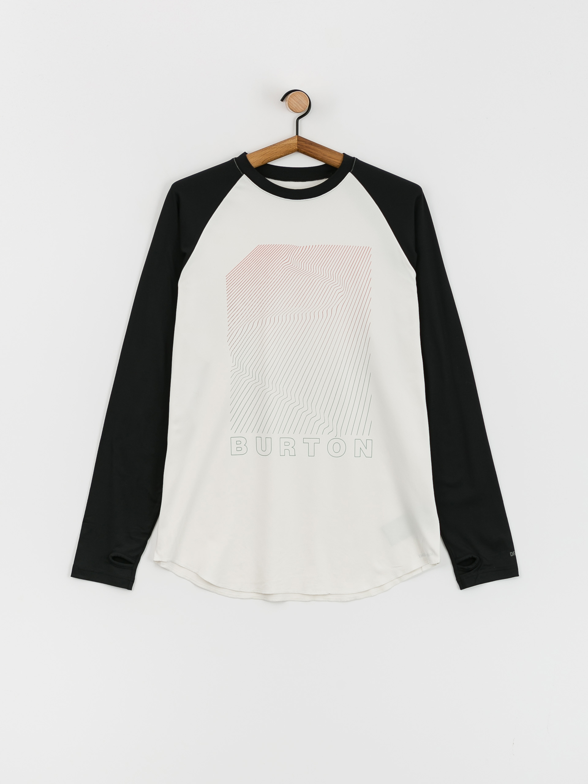 Férfi Burton Roadie Base Layer Tech Hosszú ujjú felső (true black/stout white)