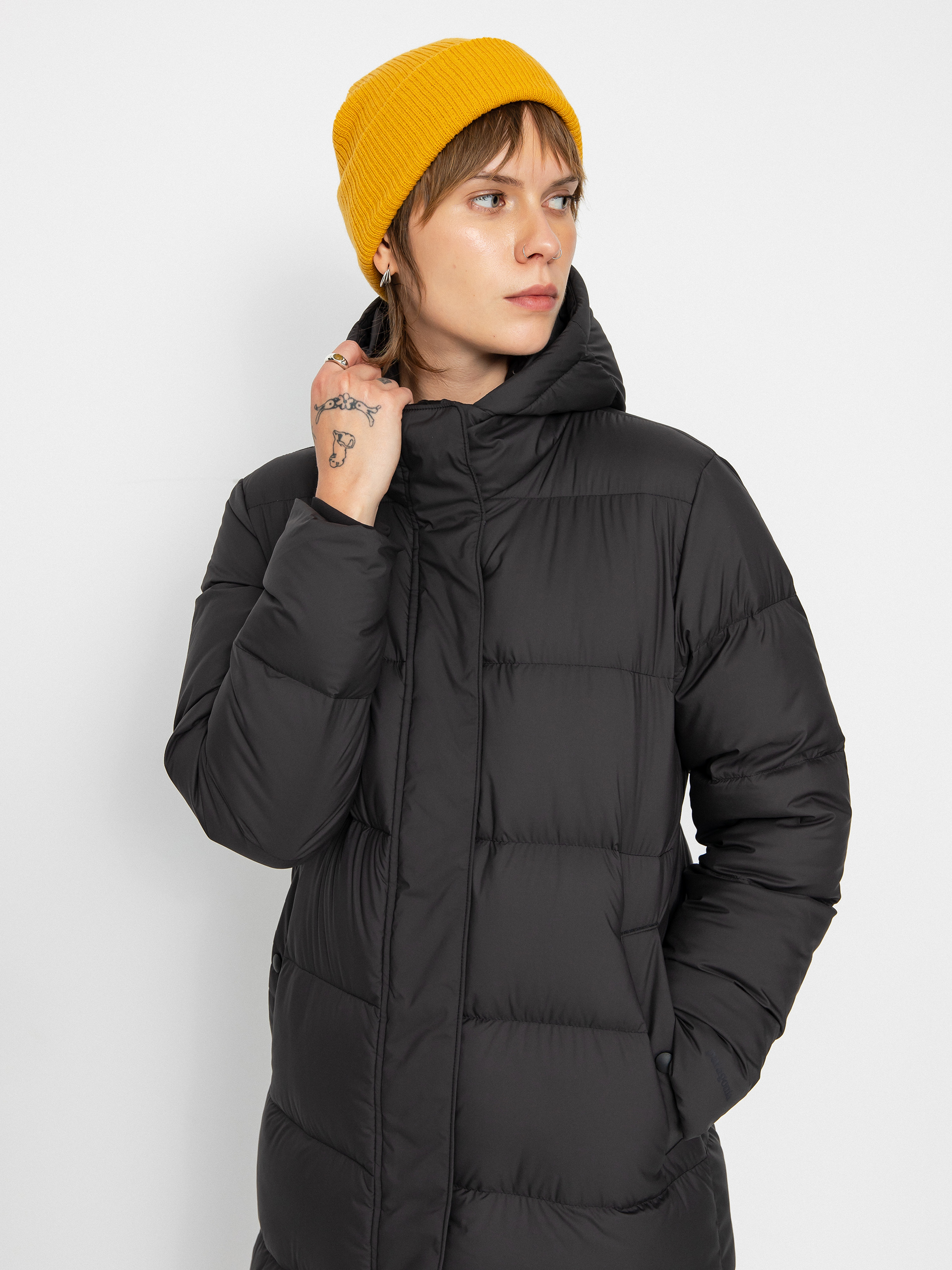 Patagonia Silent Down Long Parka Dzseki Wmn (black)