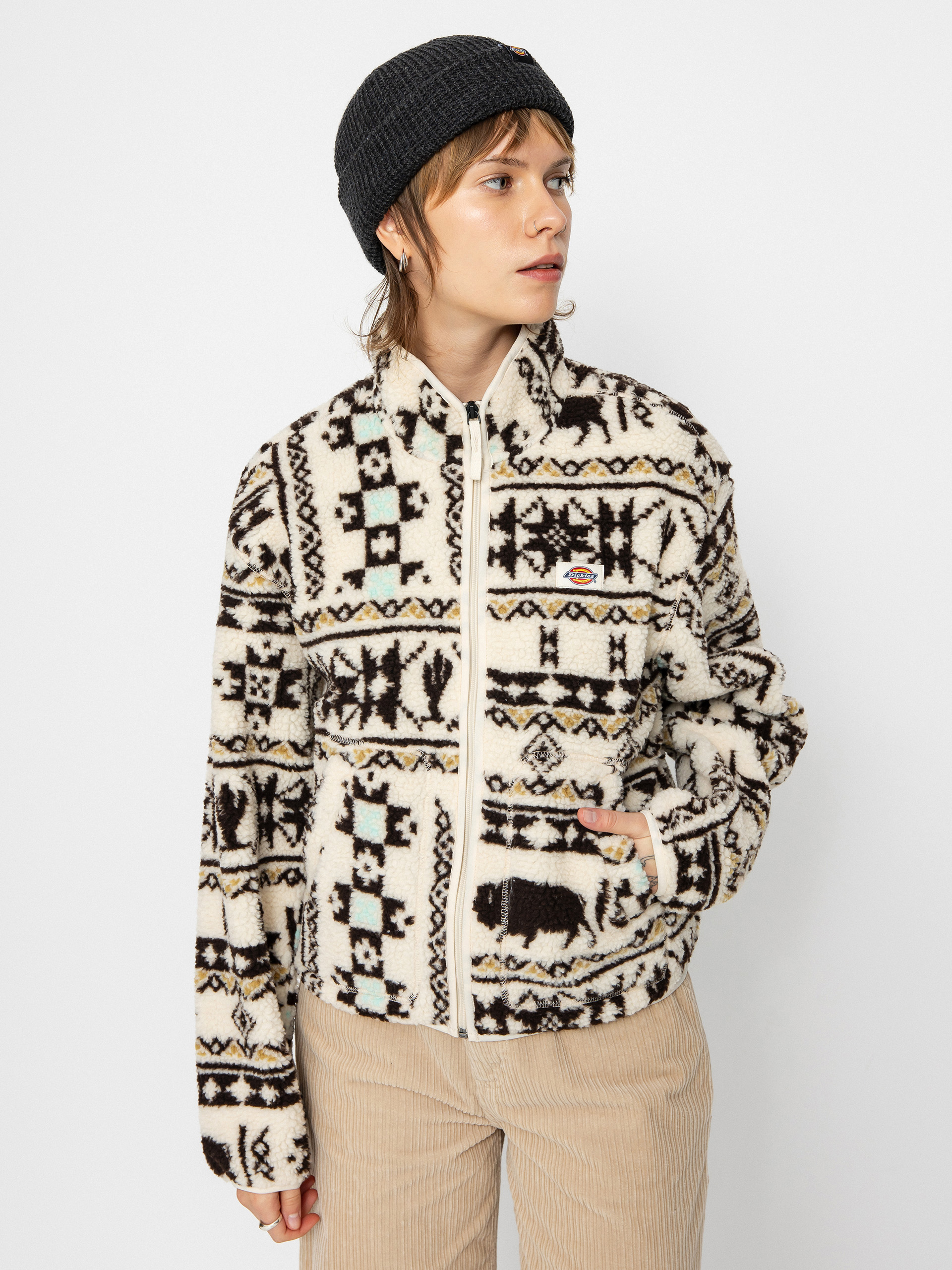 Dickies Hays Polár pulóver Wmn (nordic aop lb)