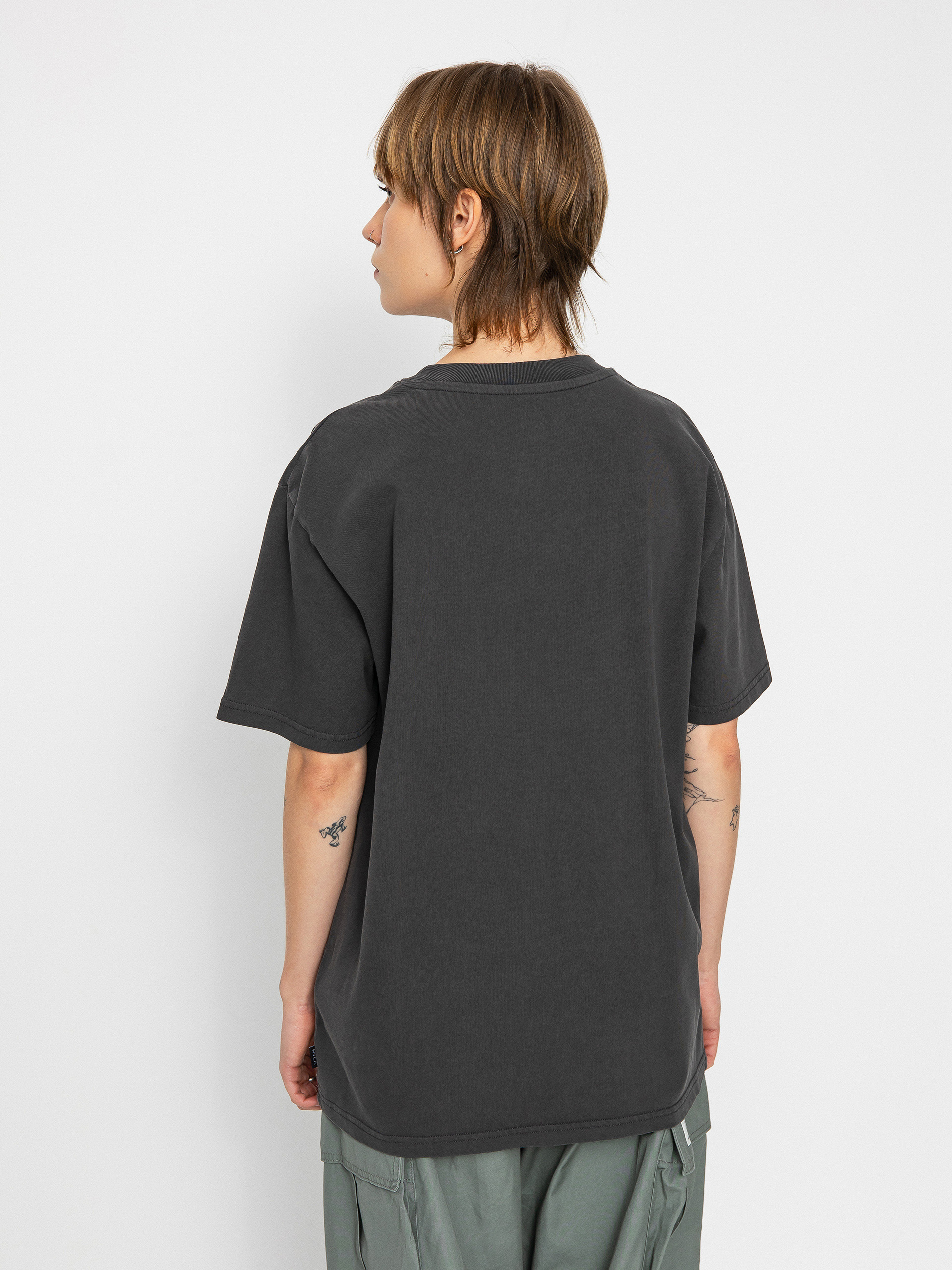 RVCA Fields Relaxed Póló Wmn (washed black)