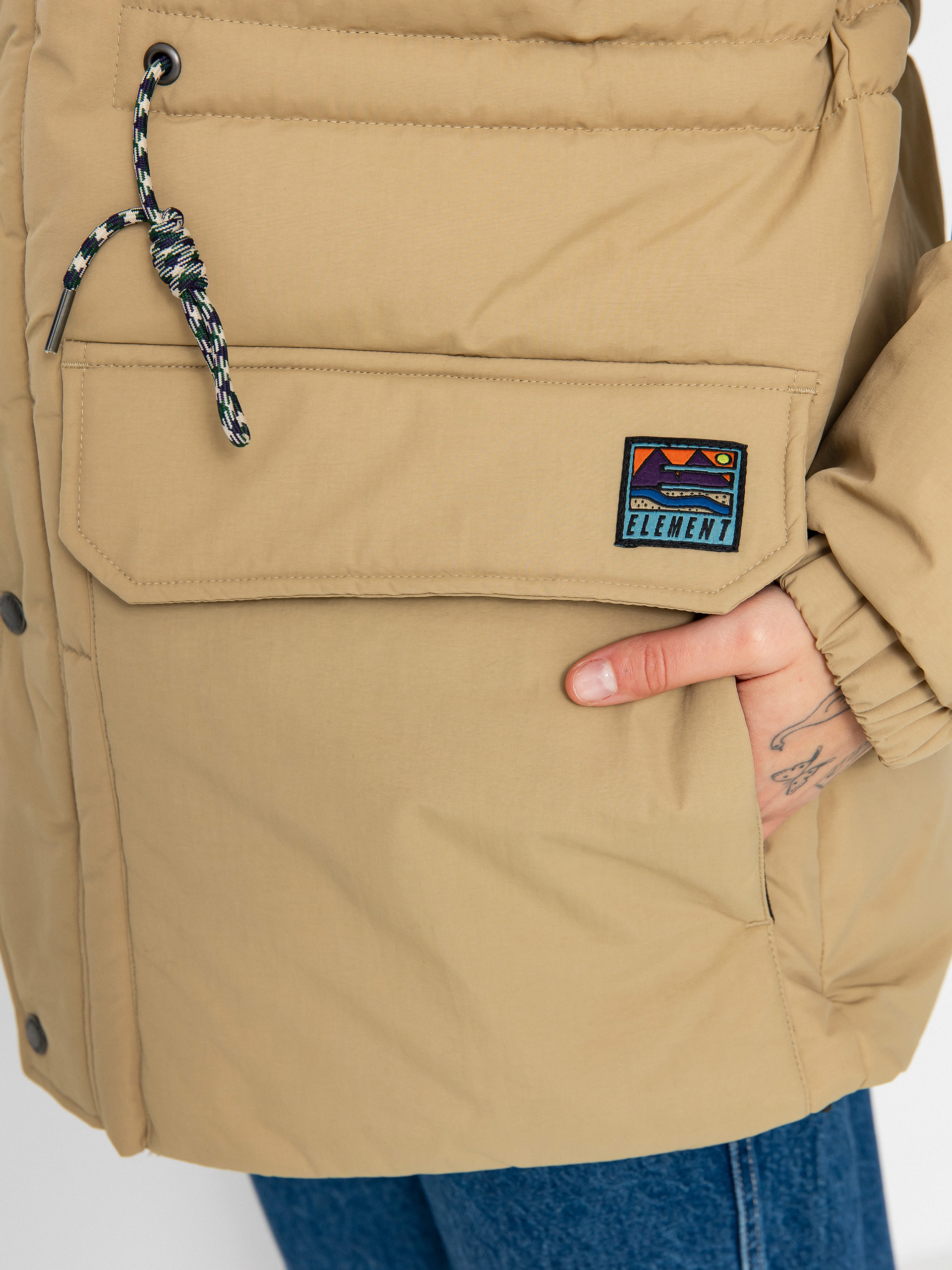 Element Big Trekka Dzseki Wmn (khaki)