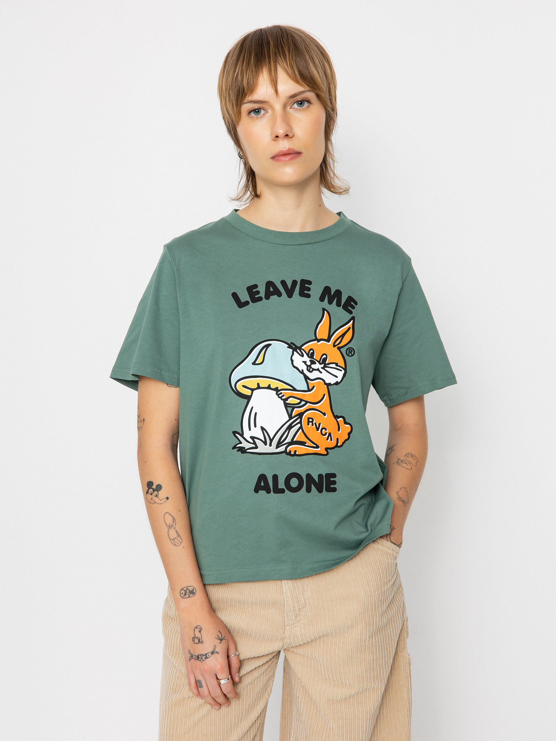 RVCA Cottontale póló (dark forest)