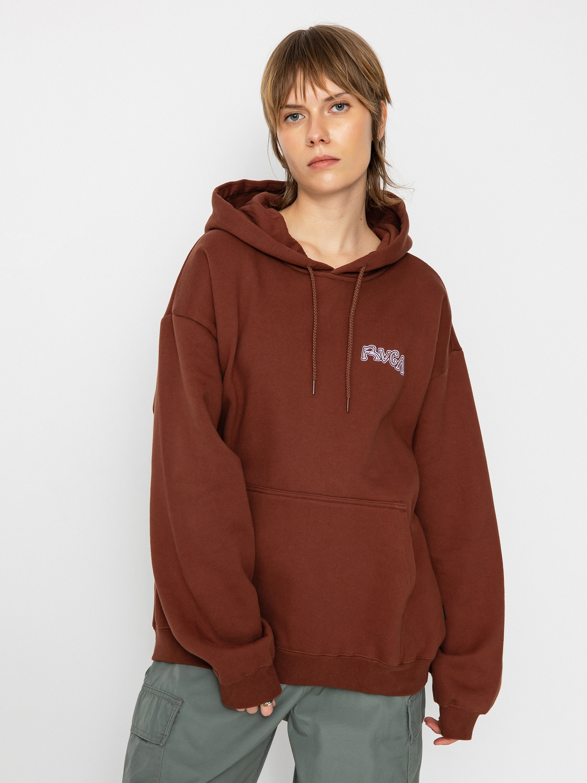 RVCA Leave Behind Pulóver Wmn (cappuccino)