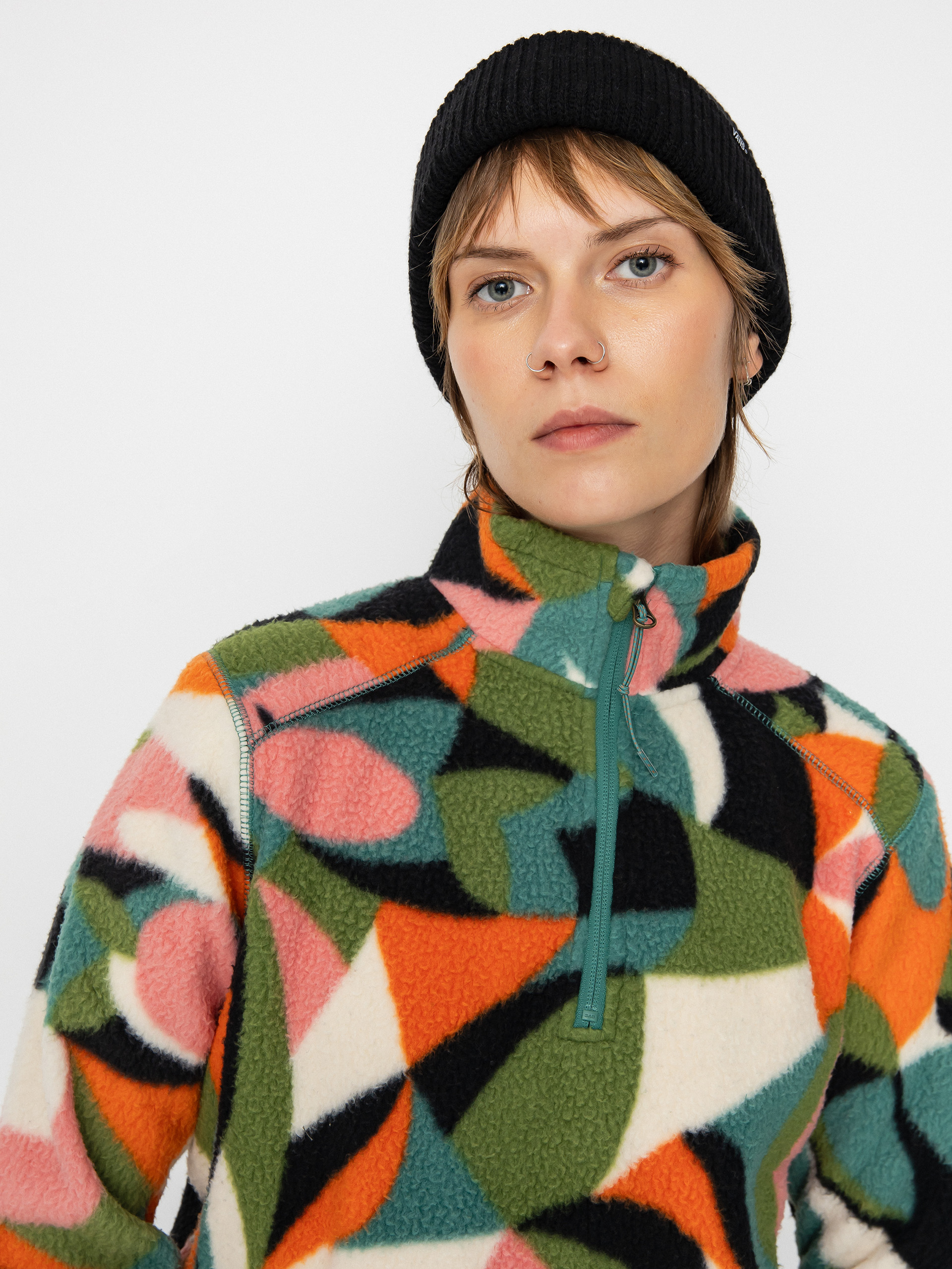 Női Billabong Boundary Mock 3 Polár pulóver (pink coral)