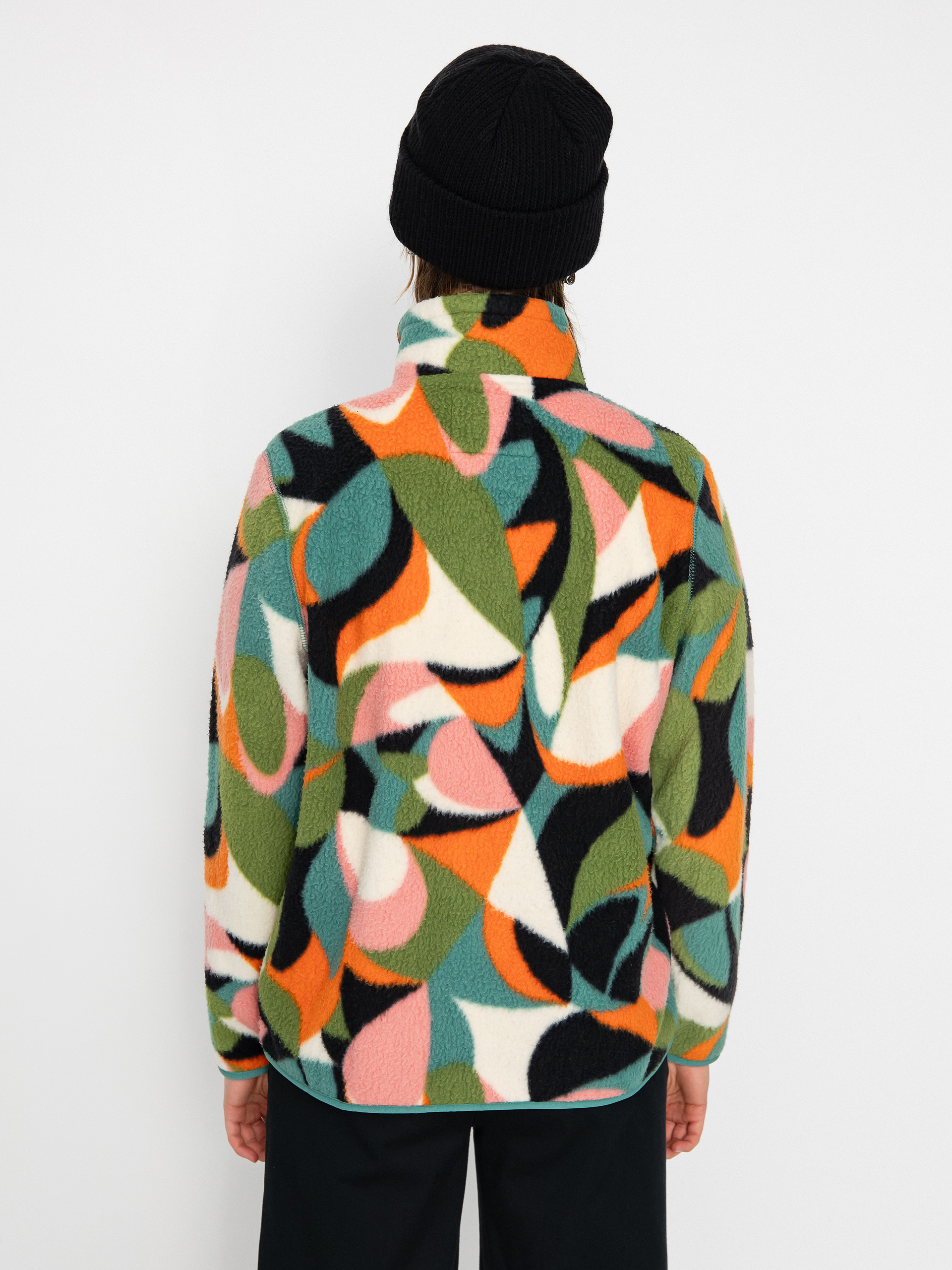 Női Billabong Boundary Mock 3 Polár pulóver (pink coral)