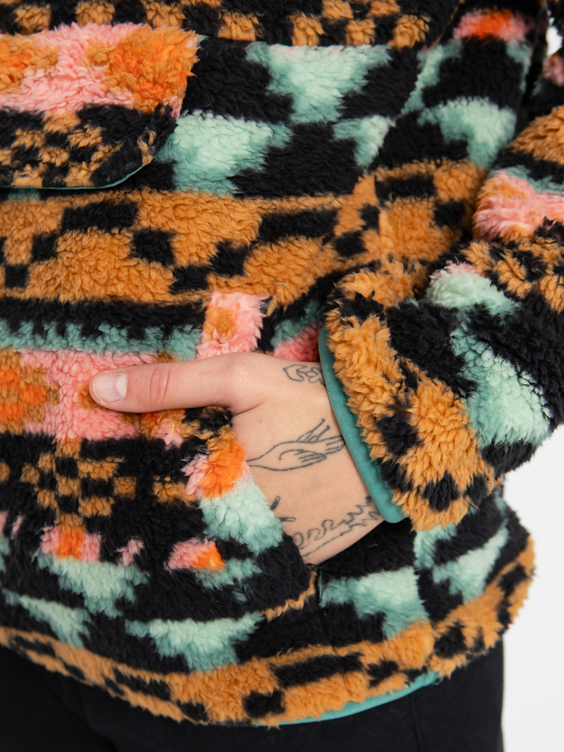 Női Billabong Switchback Pullover Polár pulóver (black multi)