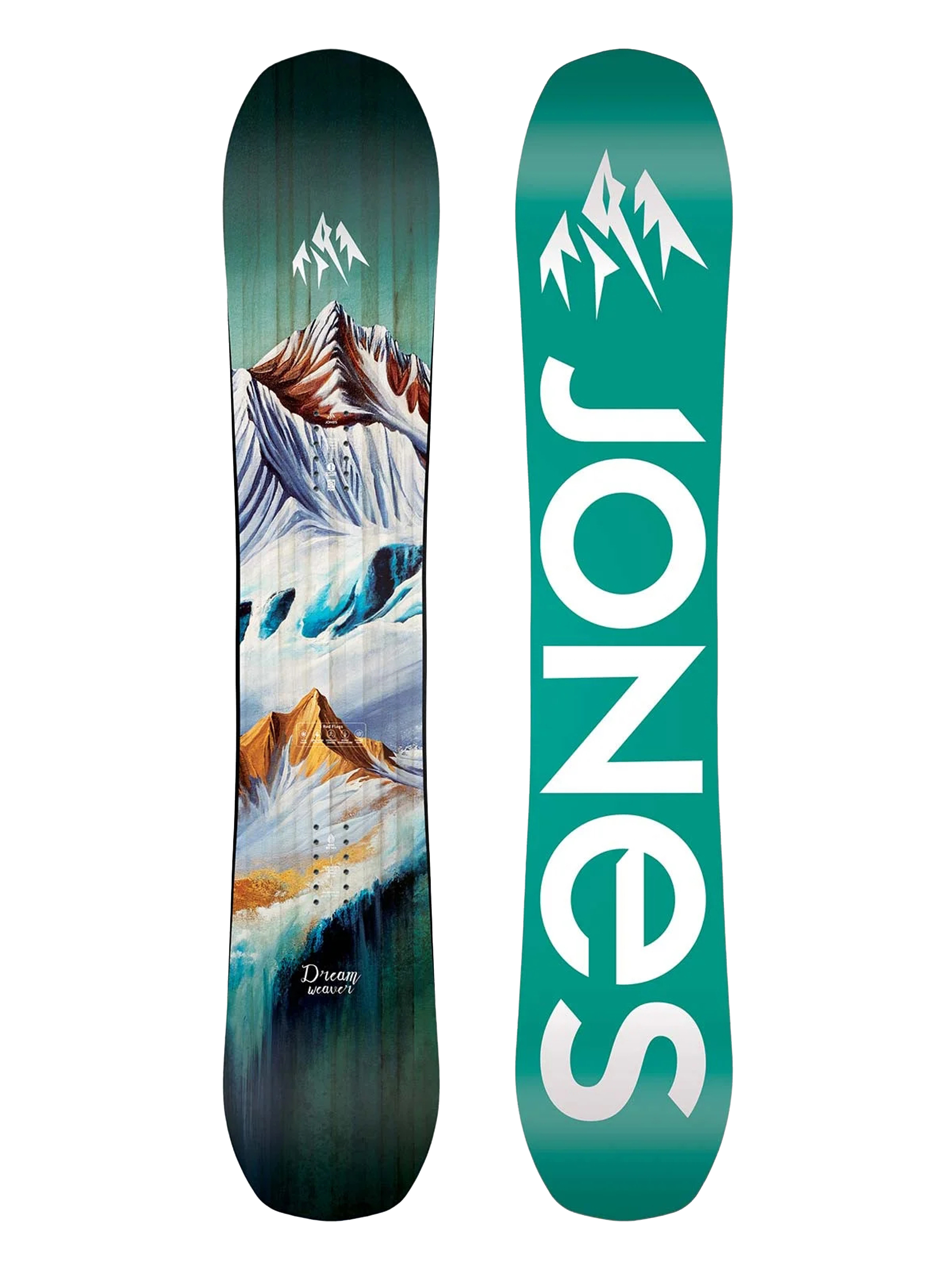 Női Jones Snowboards Dream Weaver Snowboard (mint/white)