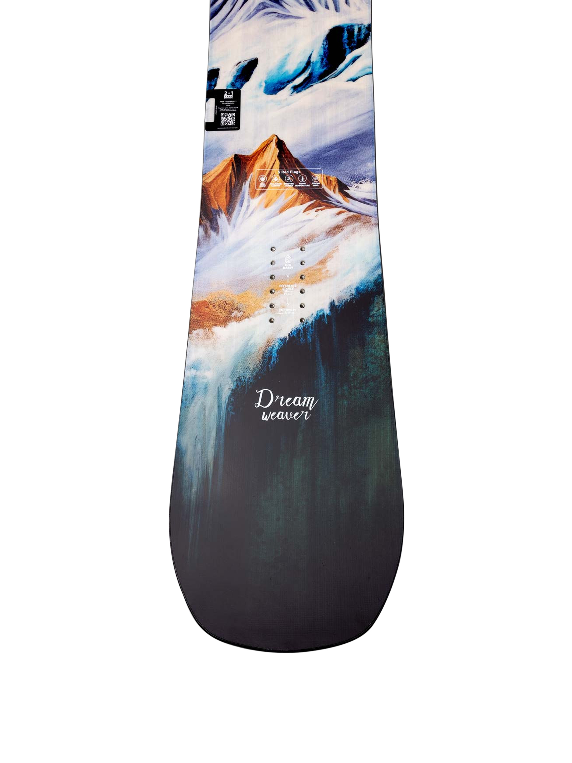 Női Jones Snowboards Dream Weaver Snowboard (mint/white)